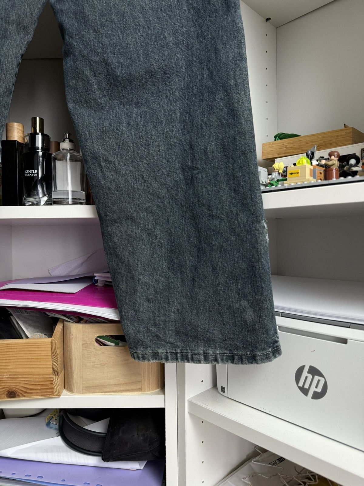 Vintage × Wrangler Vintage y2k Wrangler baggy carpenter denim pants 34x30 skate Size US 34 / EU 50 - 9 Thumbnail