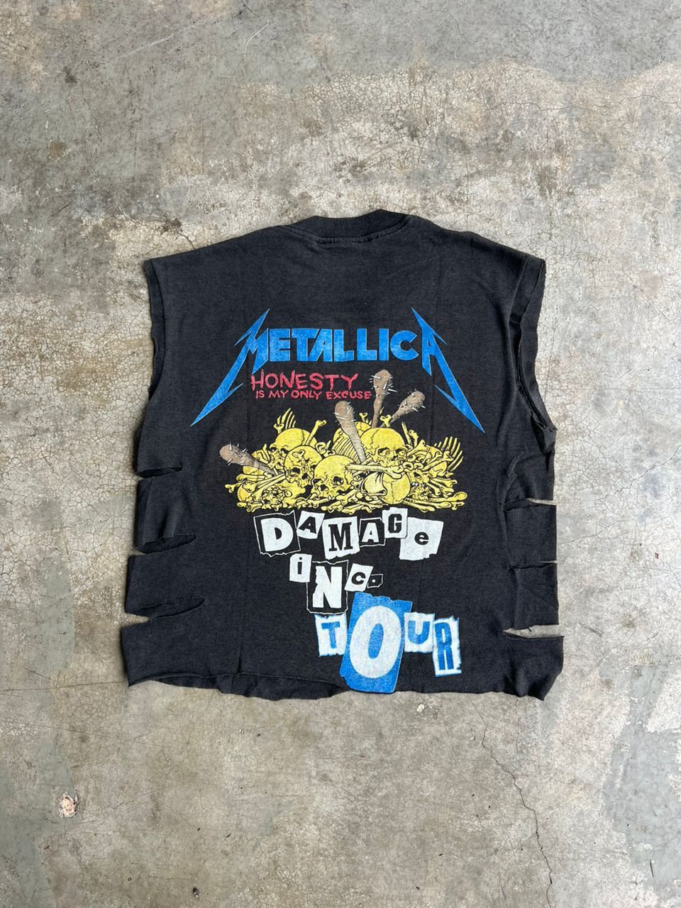 Metallica VTG 80's Damage Inc Tour Custom Distressed Tshirt Size S / US 4 / IT 40 - 5 Thumbnail