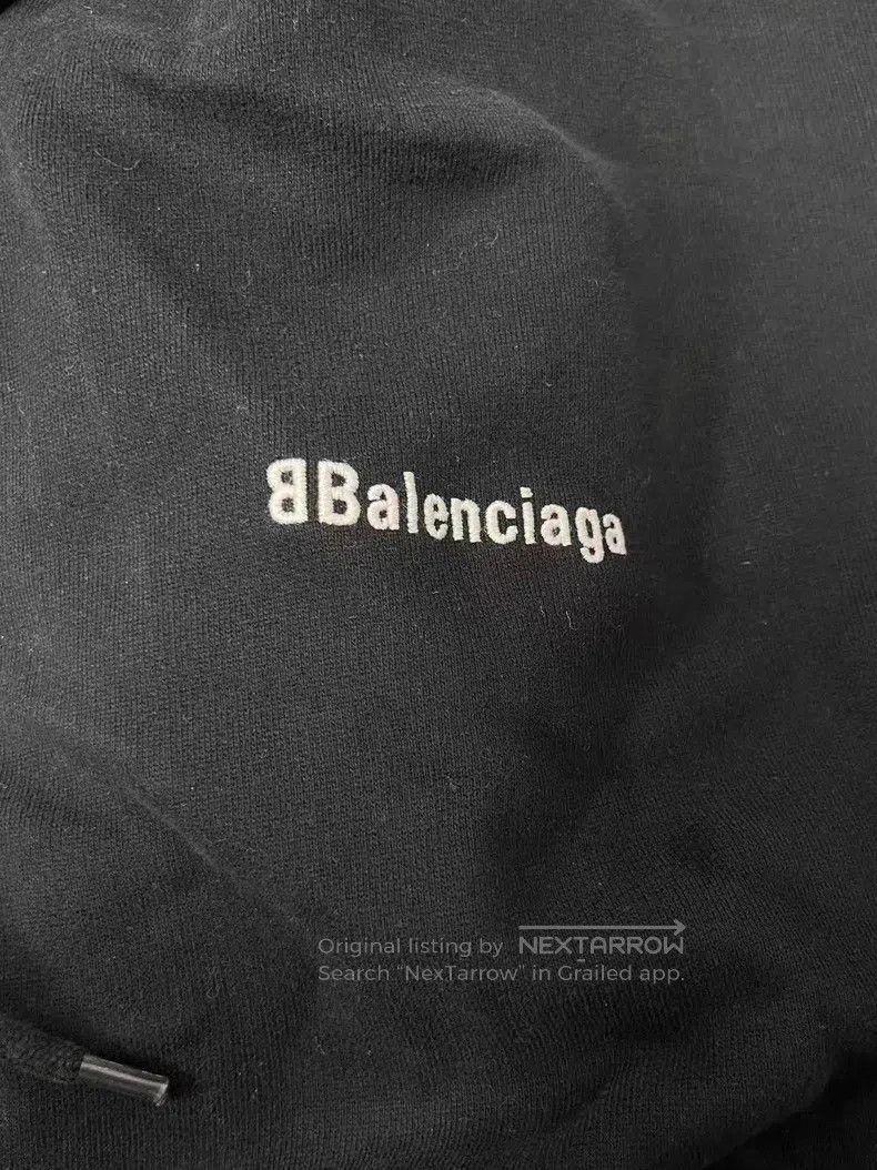 Balenciaga Balenciaga Letter Printed Hooded Straight-Leg Long Sleeve Size US M / EU 48-50 / 2 - 3 Thumbnail