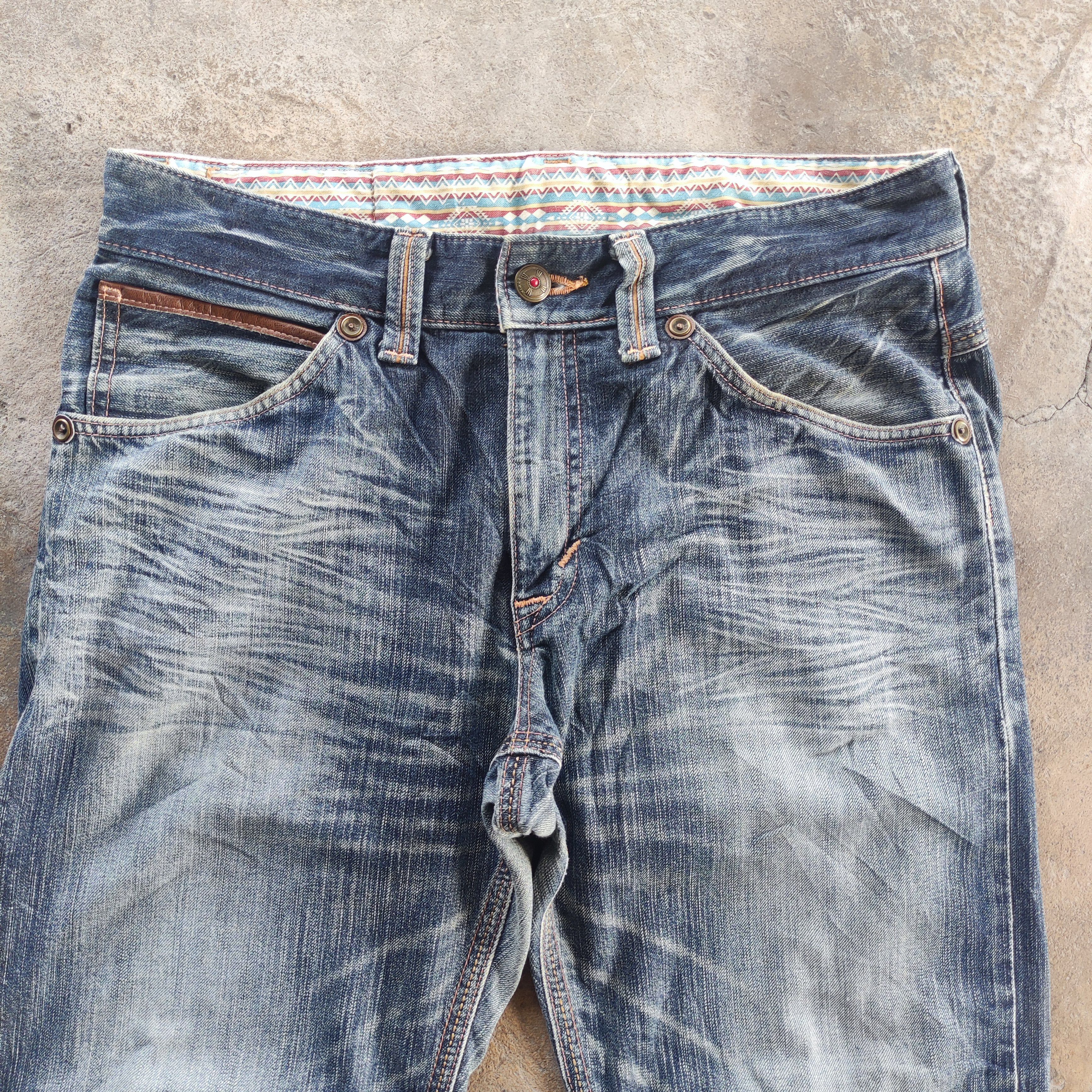 Edwin Vintage EDWIN Brand Buggy Jeans Faded Pants Size US 37 - 3 Thumbnail