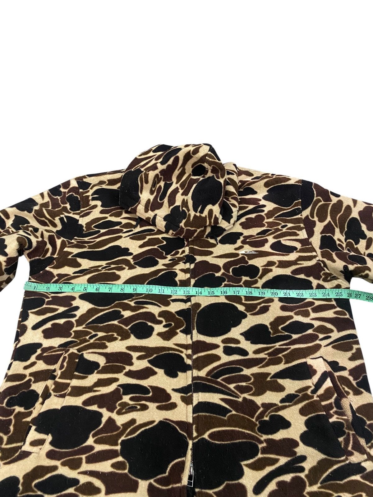 Quiksilver Vintage Quiksilver Duck Camouflage Hoodie Fleece Zipper Size US L / EU 52-54 / 3 - 11 Thumbnail