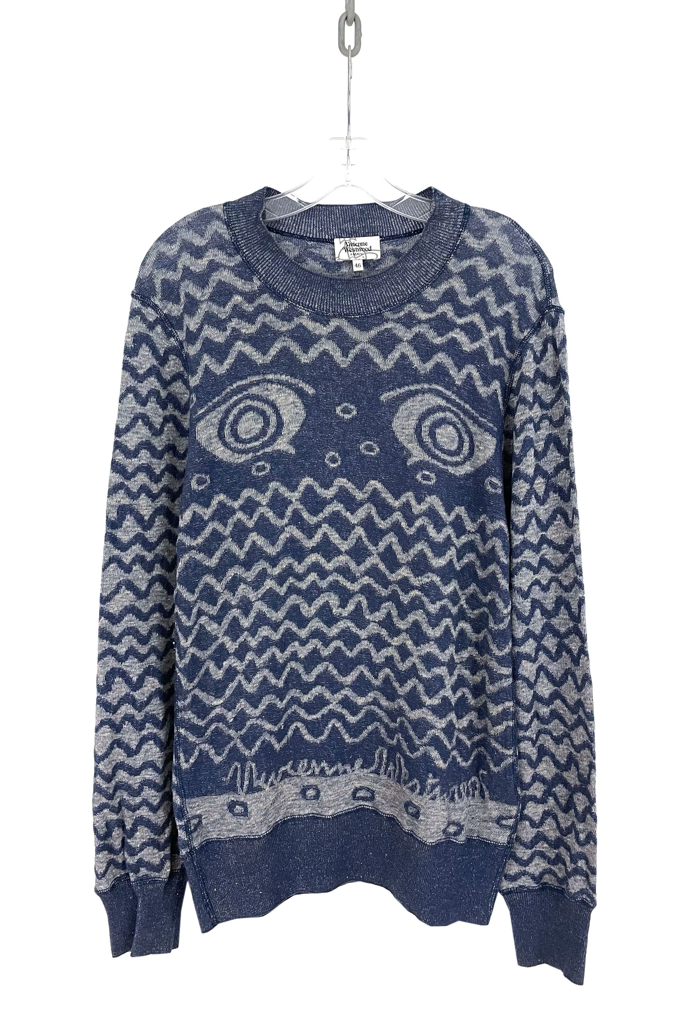 Vivienne Westwood Eyes Knit Sweater Size US M / EU 48-50 / 2 - 1 Thumbnail