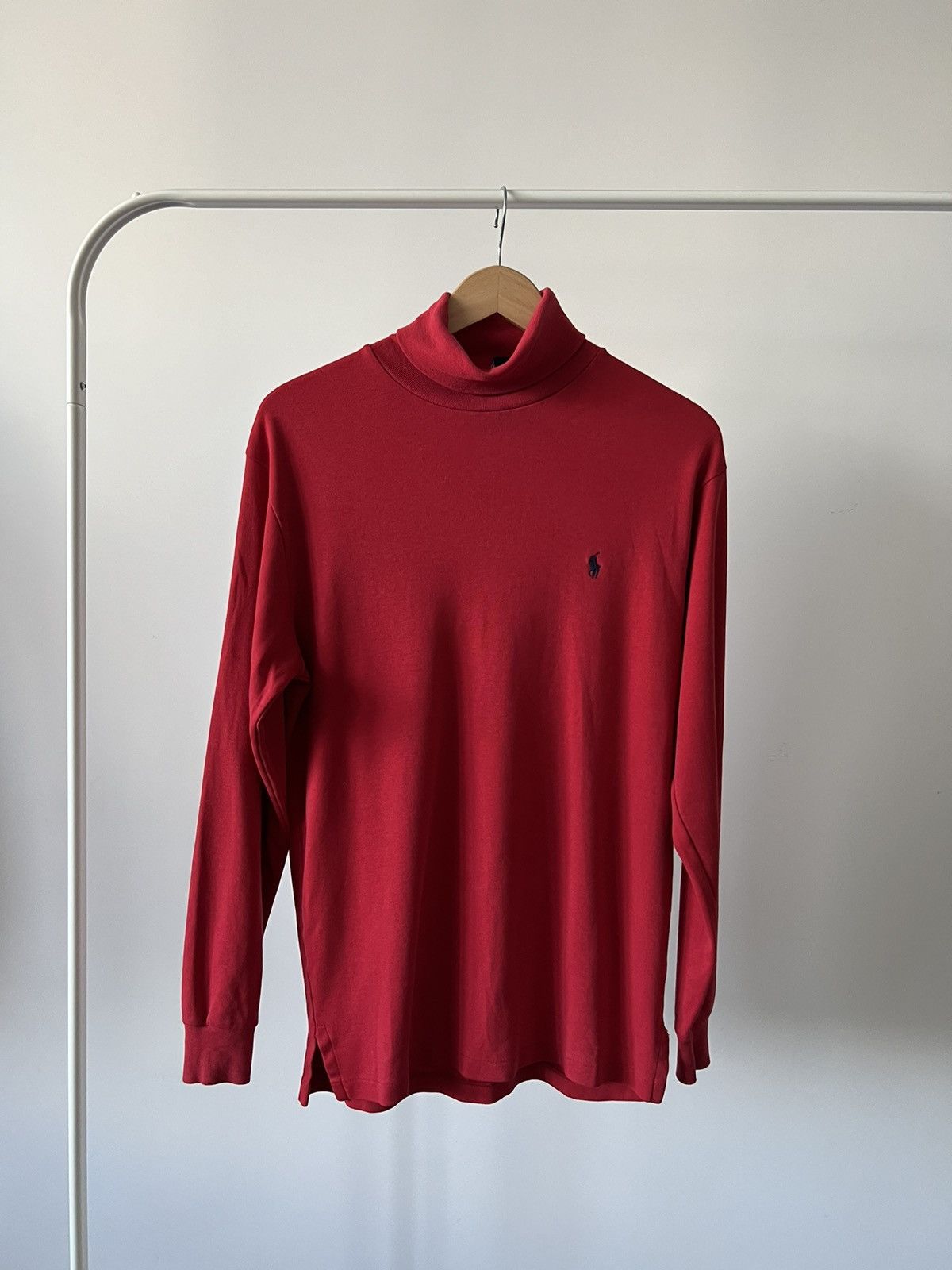 Vintage Polo Ralph Lauren Red ❤️ Long Sleeve Rar Size US S / EU 44-46 / 1 - 10 Thumbnail