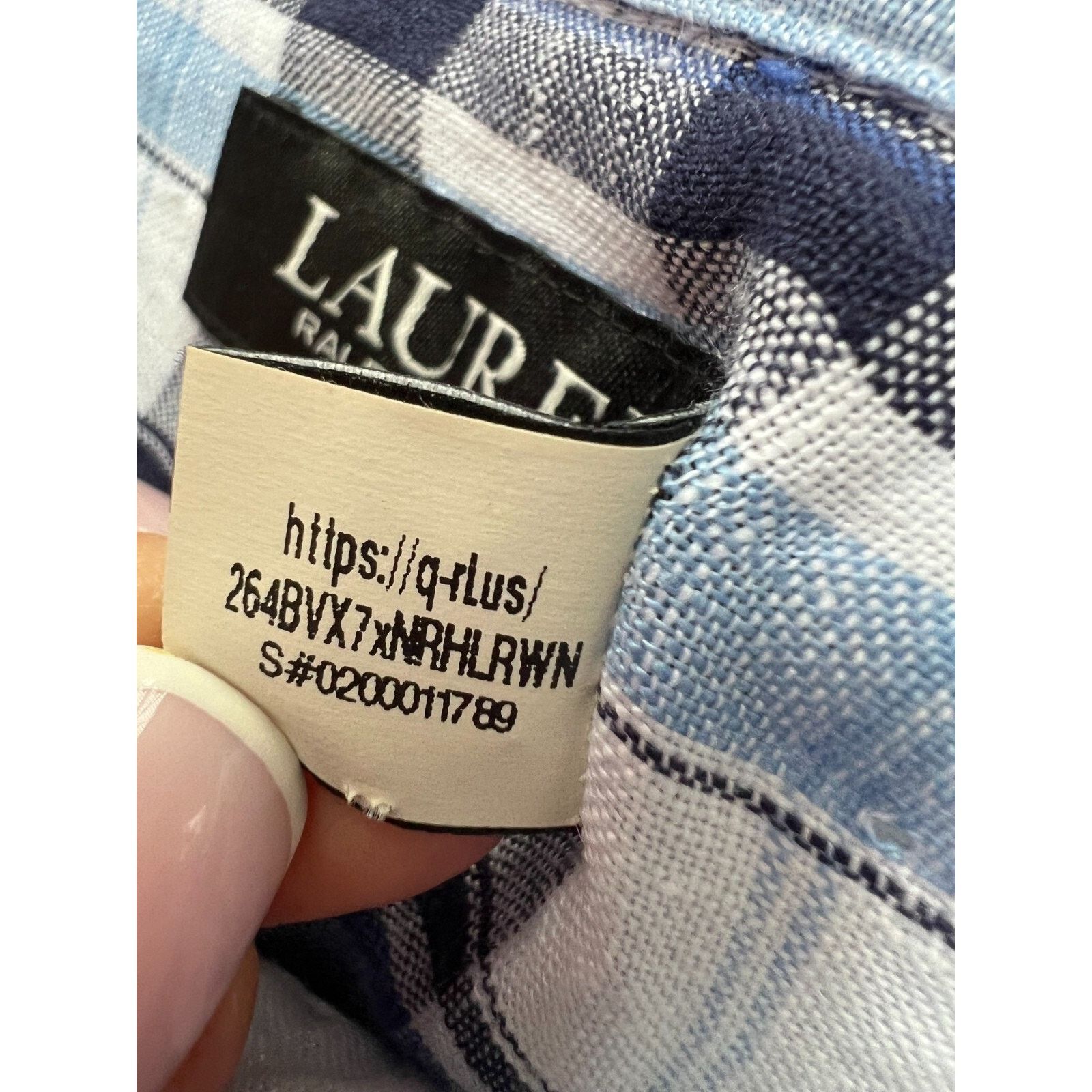 Lauren Ralph Lauren Ralph Lauren Floral & Plaid Linen Shirtdress Women's Size 12 Size XL / US 12-14 / IT 48-50 - 5 Thumbnail