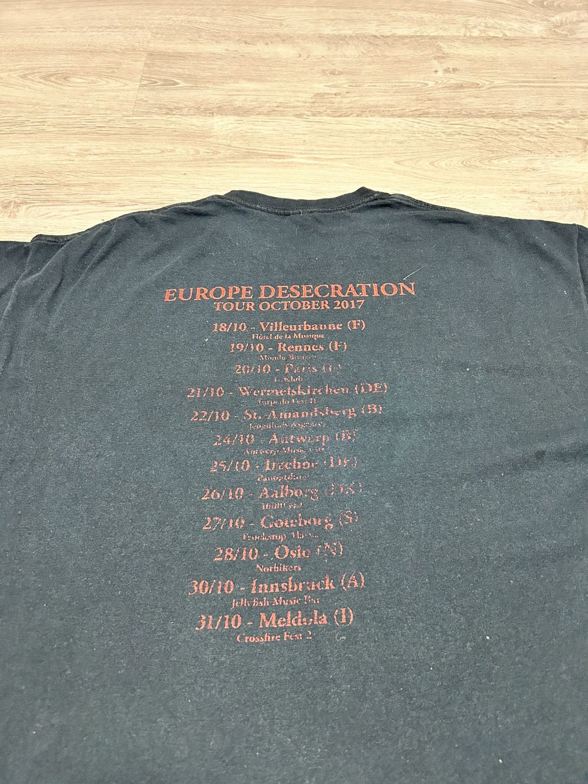 Vintage Baphomes Blood Rock T-shirt Tour Europe 2017 size XXL Size US XXL / EU 58 / 5 - 6 Thumbnail