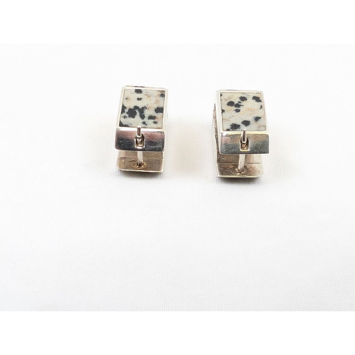 Bottega Veneta o1rshd1 Size: OS / Sterling Dalmatian Earrings in Silver Size ONE SIZE - 8 Thumbnail