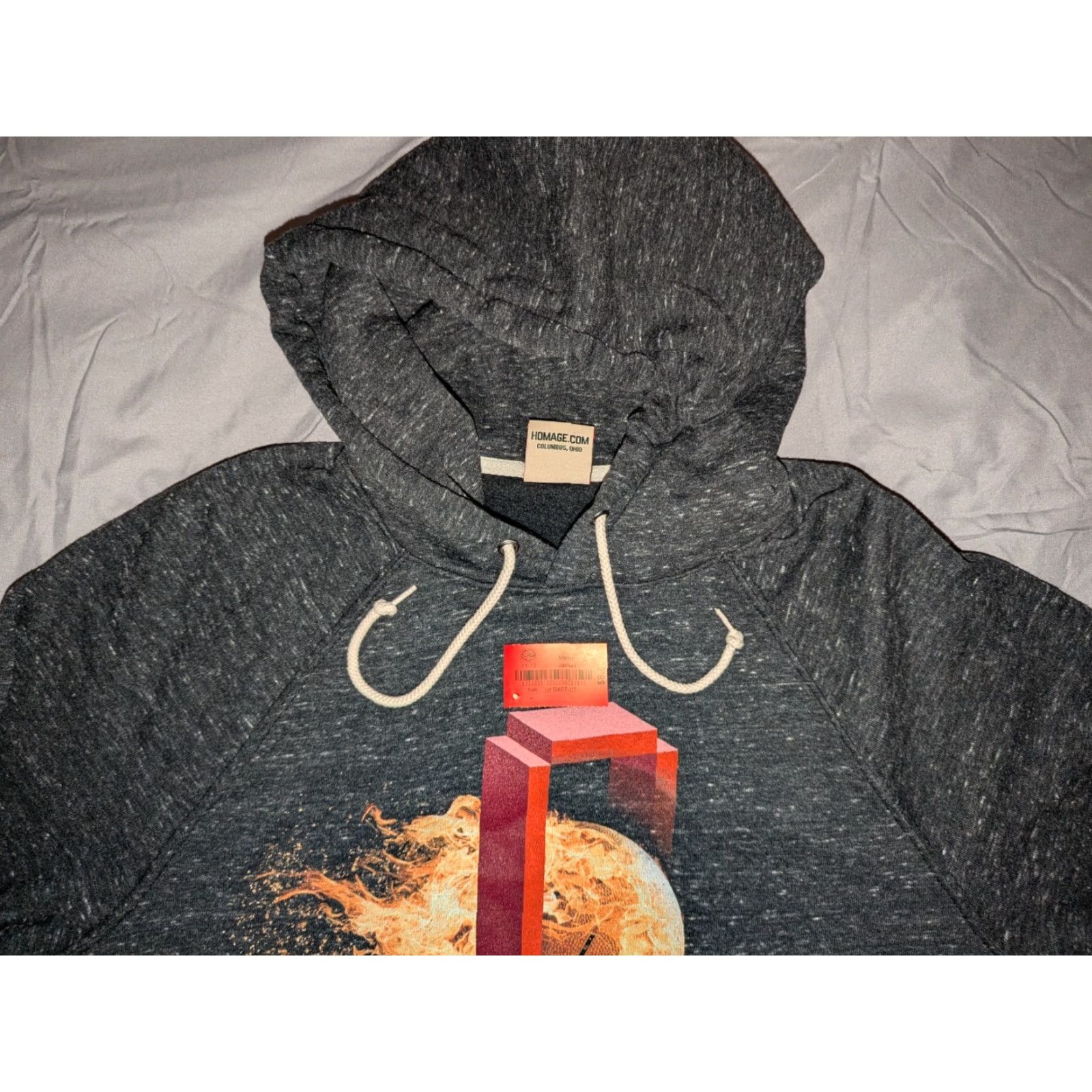 NBA VINTAGE NBA Jam Hoodie Sweatshirt Michalob Ultra Homage Large Dark Gray With Pockets Size US L / EU 52-54 / 3 - 2 Thumbnail