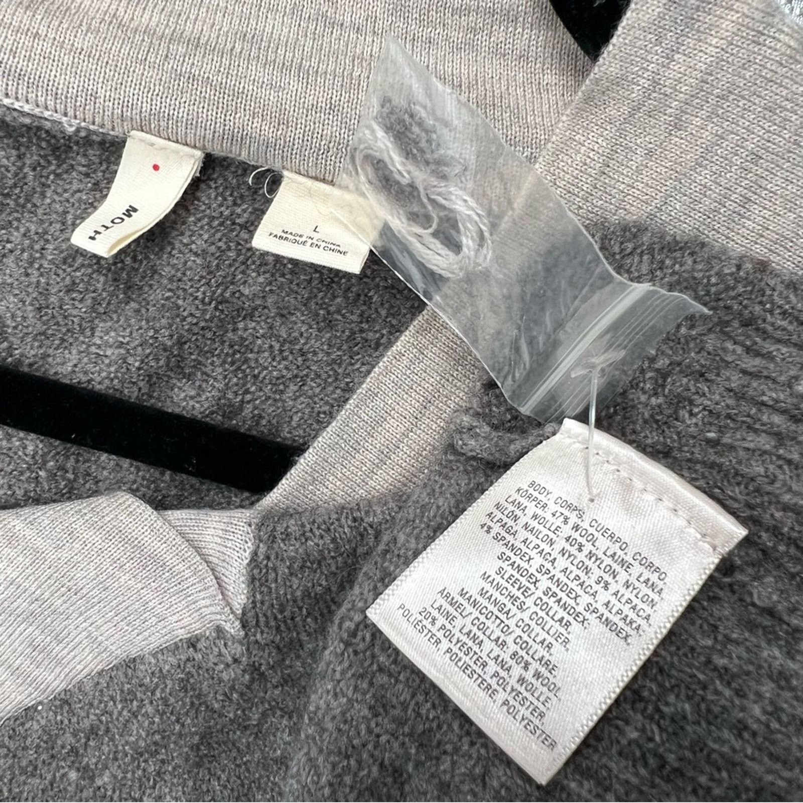 Anthropologie Anthropologie Moth Vneck Soft Wool Alpaca Pullover Sweater L Size L / US 10 / IT 46 - 11 Thumbnail