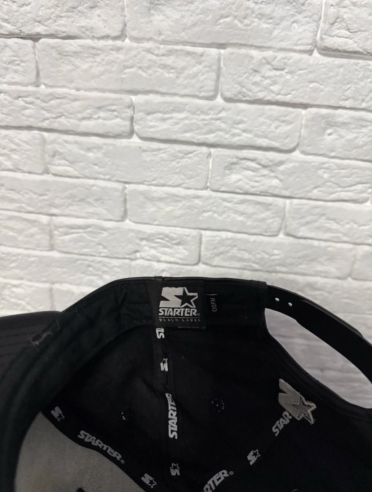 Starter Starter Black Label Leather Cap Rap Y2K Playboi Carti Type Size ONE SIZE - 5 Thumbnail