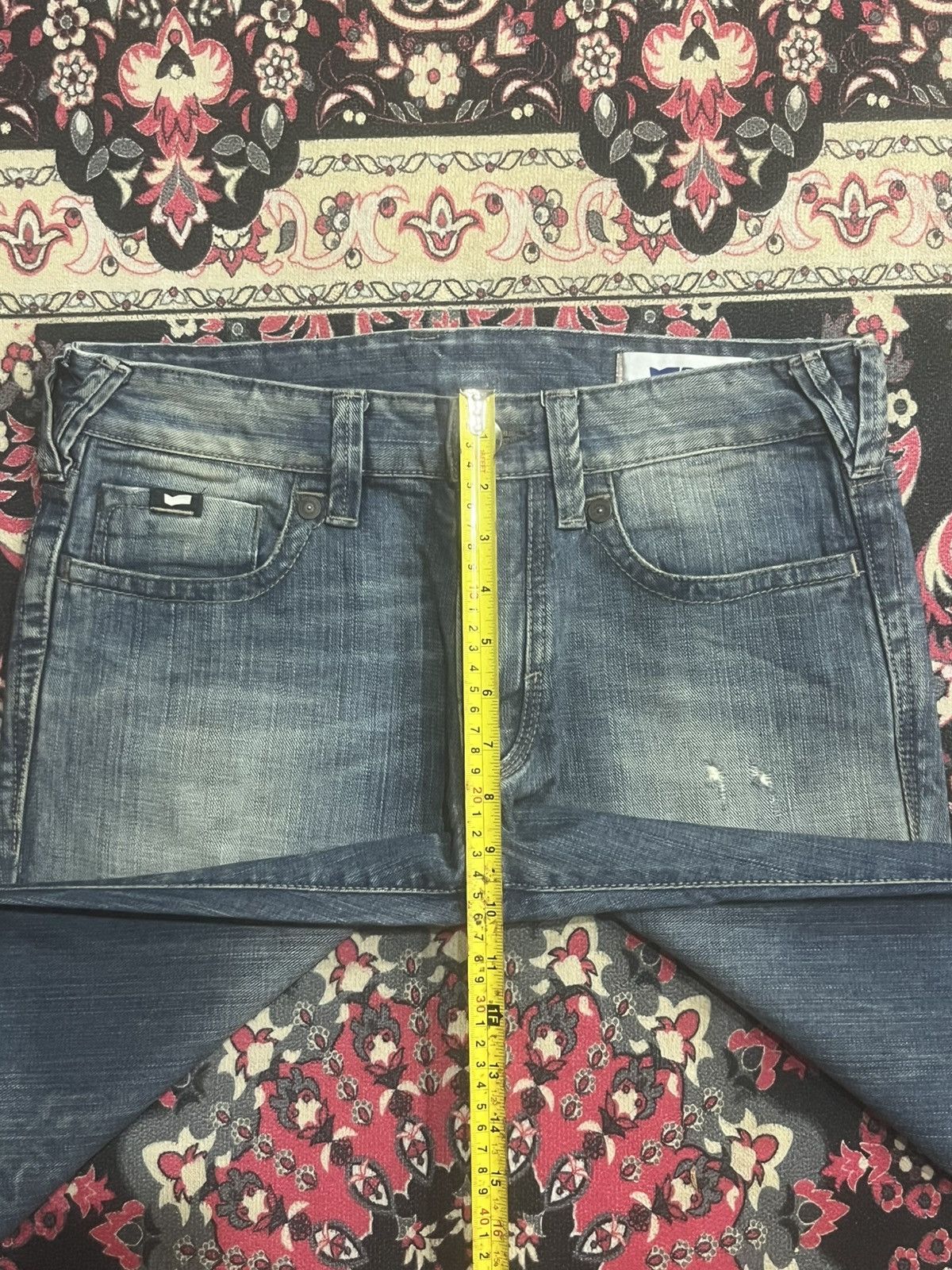 GAS Vintage GAS Blue Faded Washed Straight Leg Jeans Size US 32 / EU 48 - 15 Thumbnail