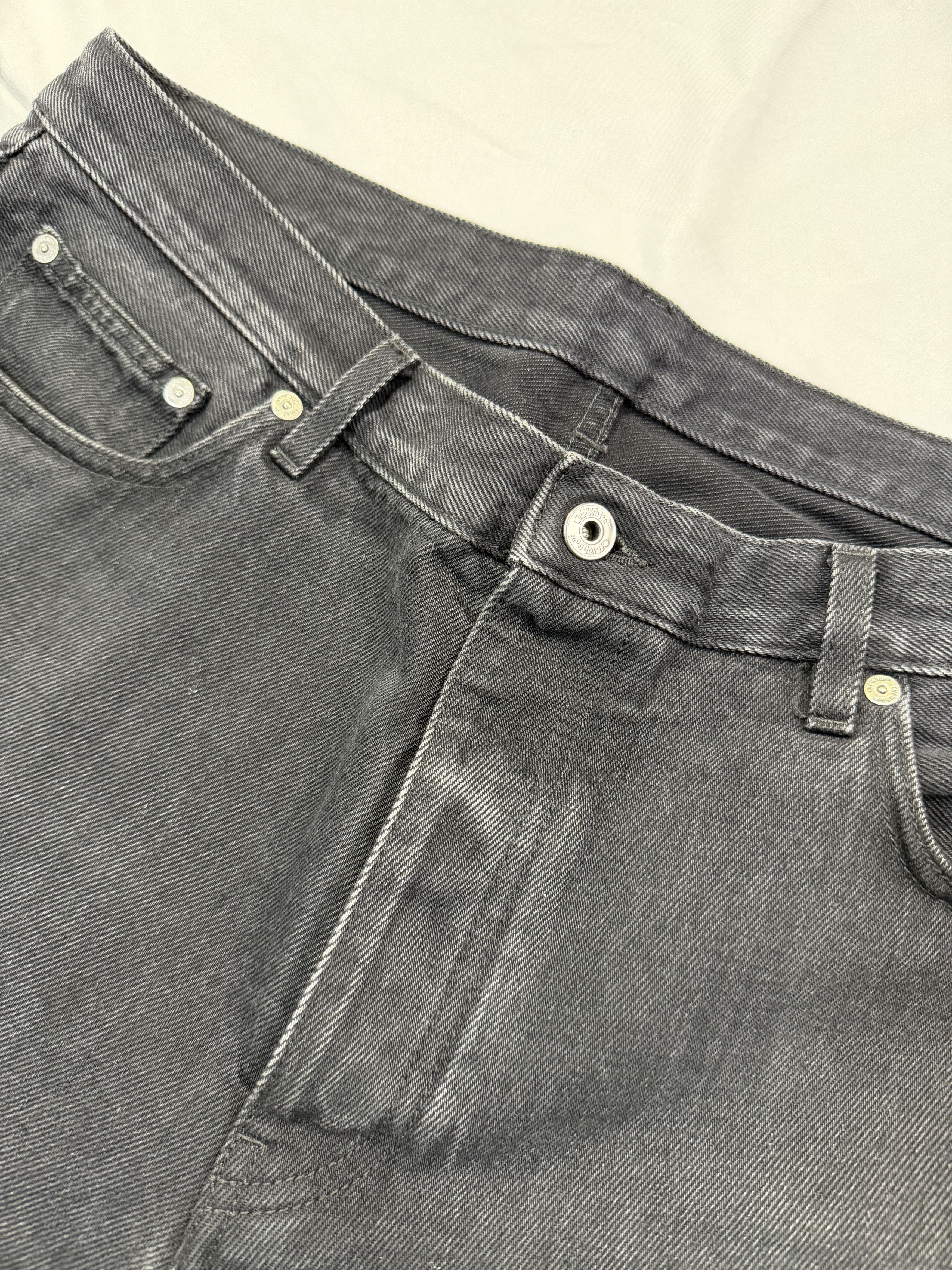 Off-White Off White Black Denim For Ever Jeans Size 36 Size US 36 / EU 52 - 3 Thumbnail