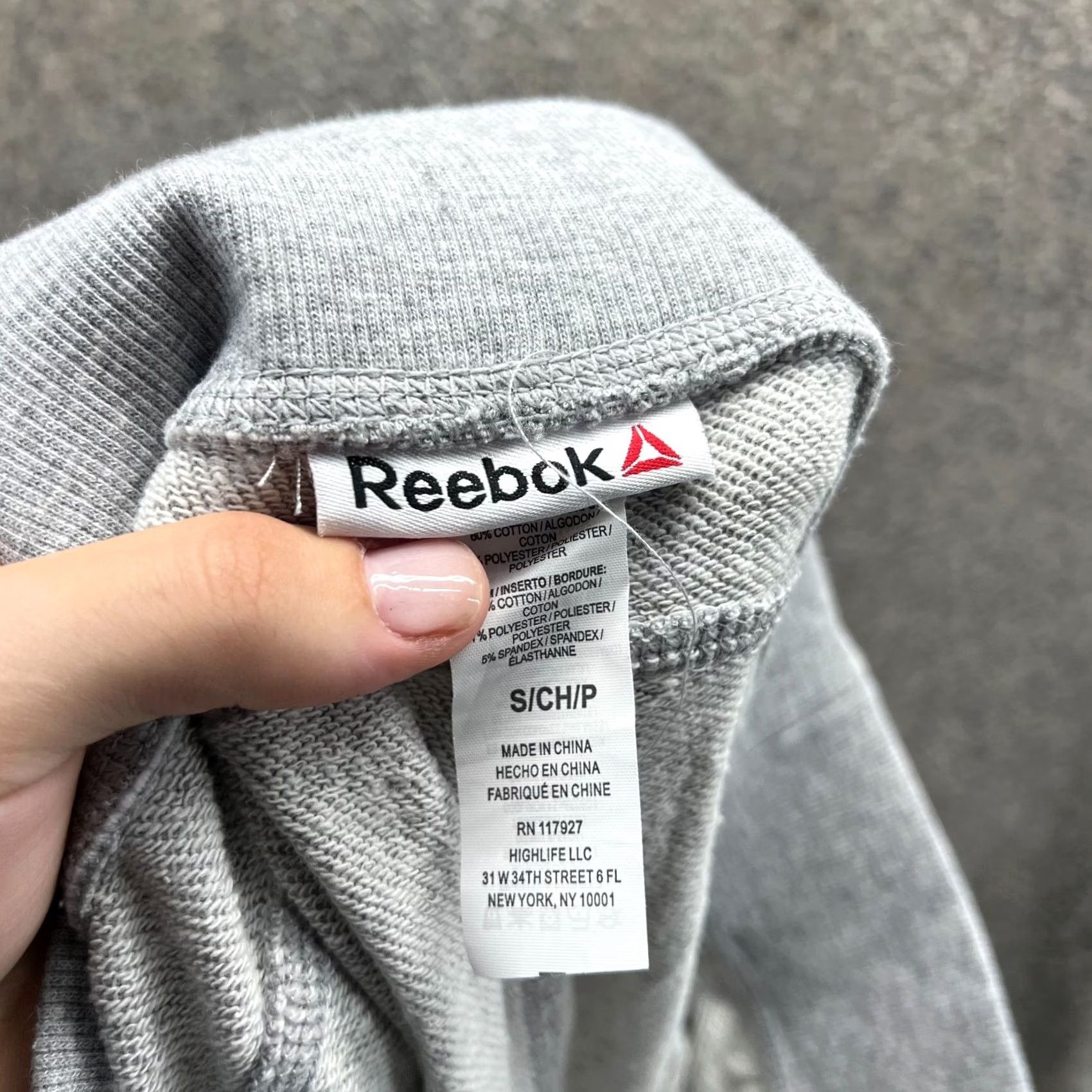 Reebok Reebok Pants Womens Small Gray Athletic Sweatpants Tapered Jogger Drawstring Regular Pockets Size 24" / US 00 / IT 34 - 6 Thumbnail