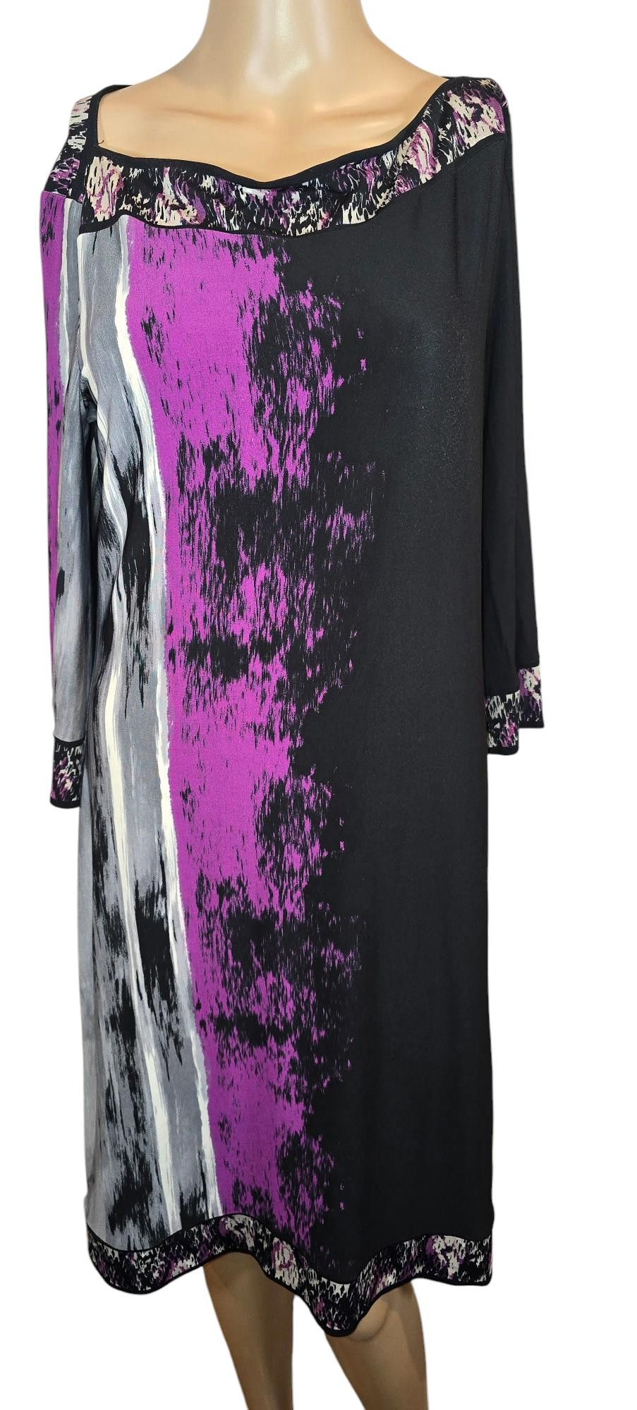 Designer Donna Morgan Vibrant Print Dress - Size 10 Size L / US 10 / IT 46 - 1 Thumbnail