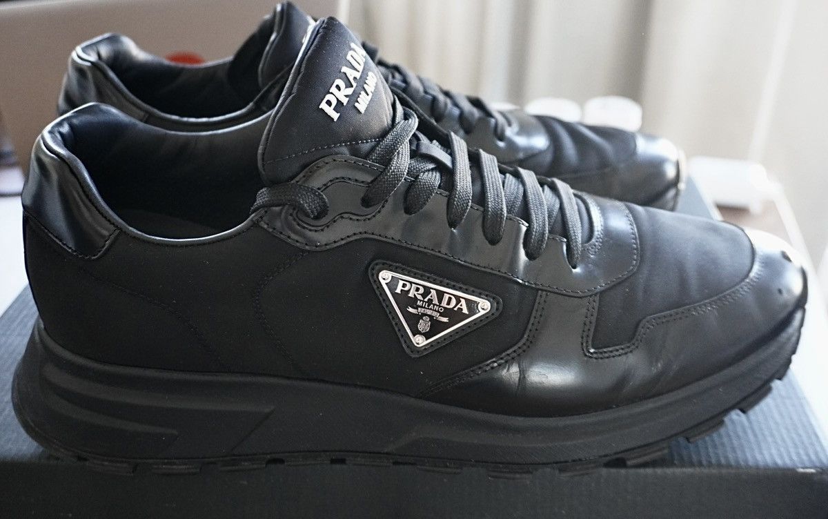 Prada Prada Men’s Low-Top Sneakers - Black - Size 12 - Authentic Size US 12 / EU 45 - 1 Thumbnail