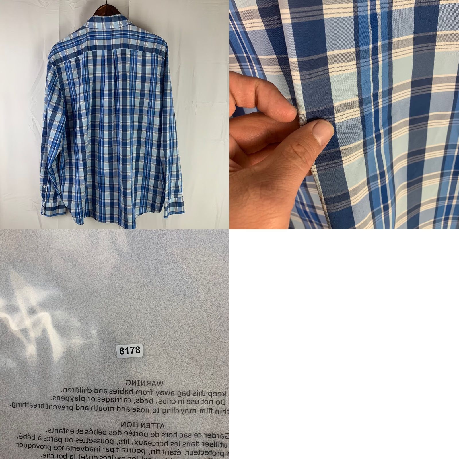 Vineyard Vines Vineyard Vines Whale Shirt Button-Down Plaid Blue XL Mens Shirt 1W010511 Size US XL / EU 56 / 4 - 8 Thumbnail