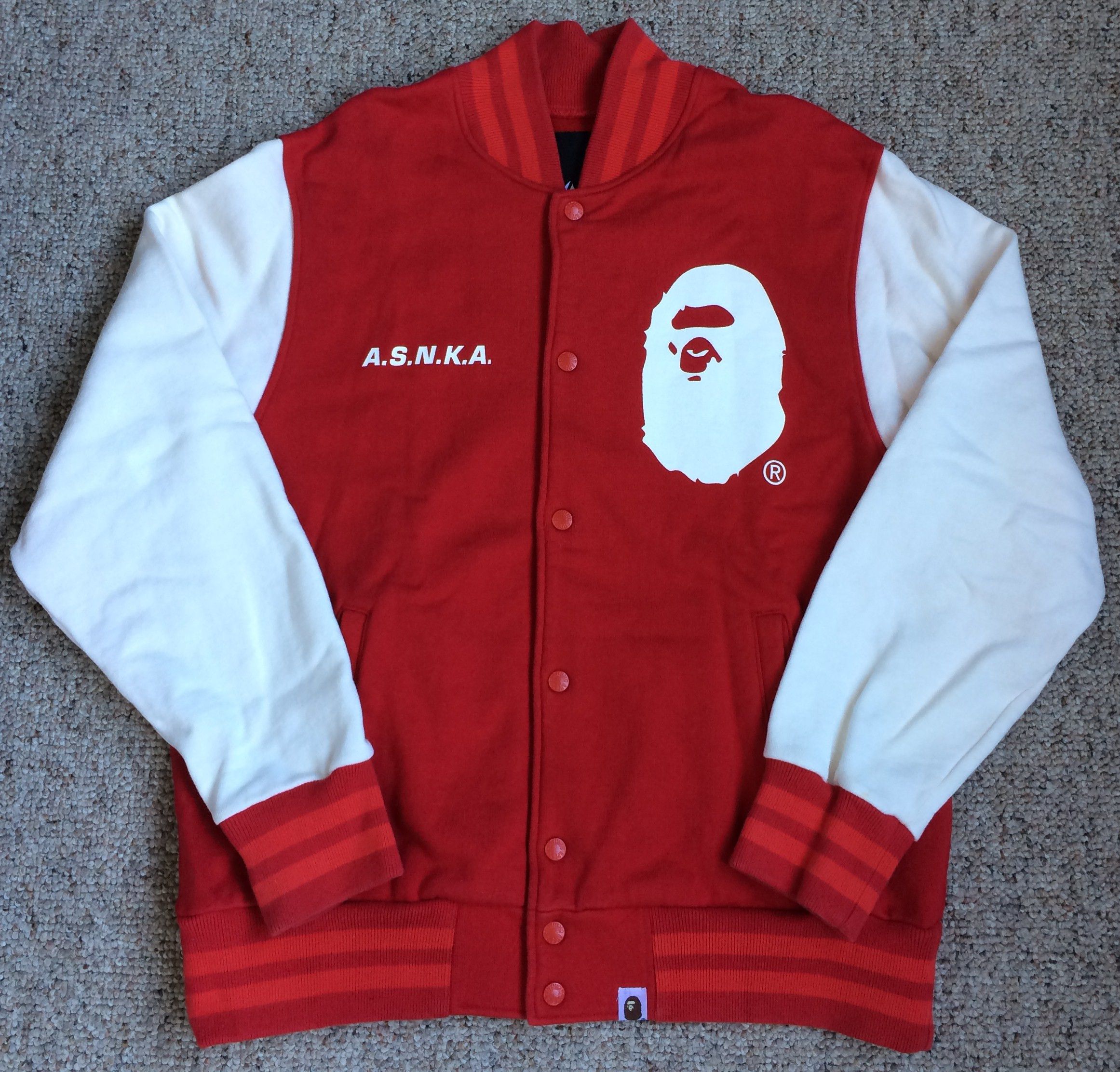 Bape OG Bape ASNKA Varsity Jacket Size US M / EU 48-50 / 2 - 1 Thumbnail