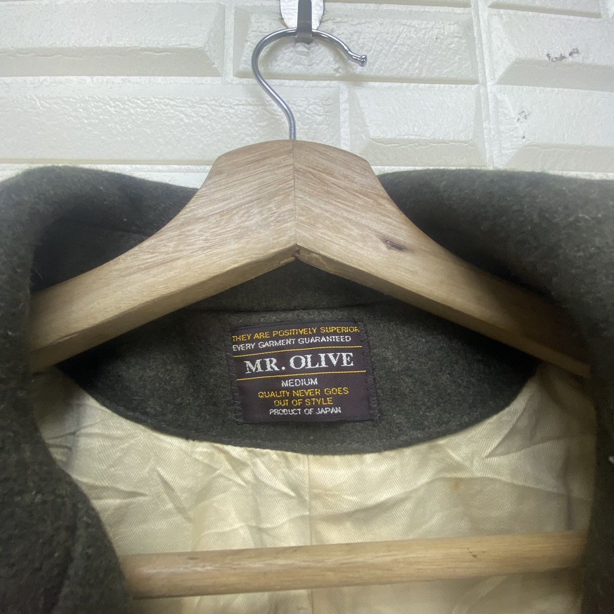 Mr. Olive Vintage 80s Mr. Olive Retro Wool Heavy Coat Size US XS / EU 42 / 0 - 9 Thumbnail