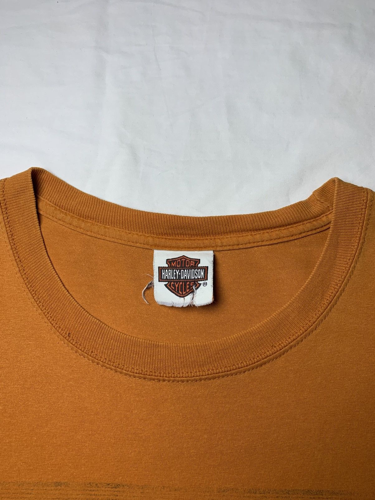 Harley Davidson Harley Davidson vintage orange tshirt Size US XL / EU 56 / 4 - 6 Thumbnail