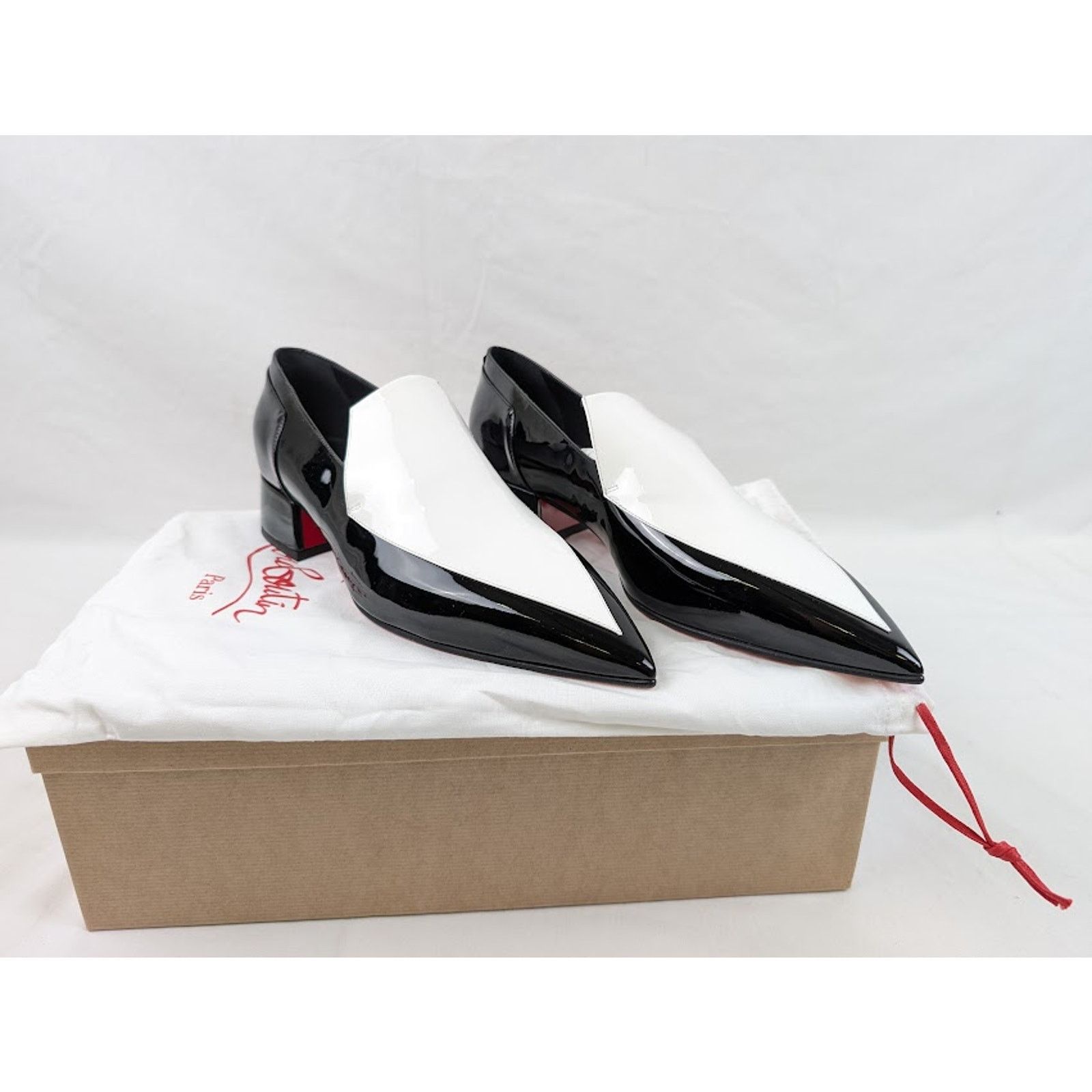 Christian Louboutin o1rshd1 Aiglon 30 Shoes in White / Black Size US 9.5 / EU 42-43 - 16 Thumbnail