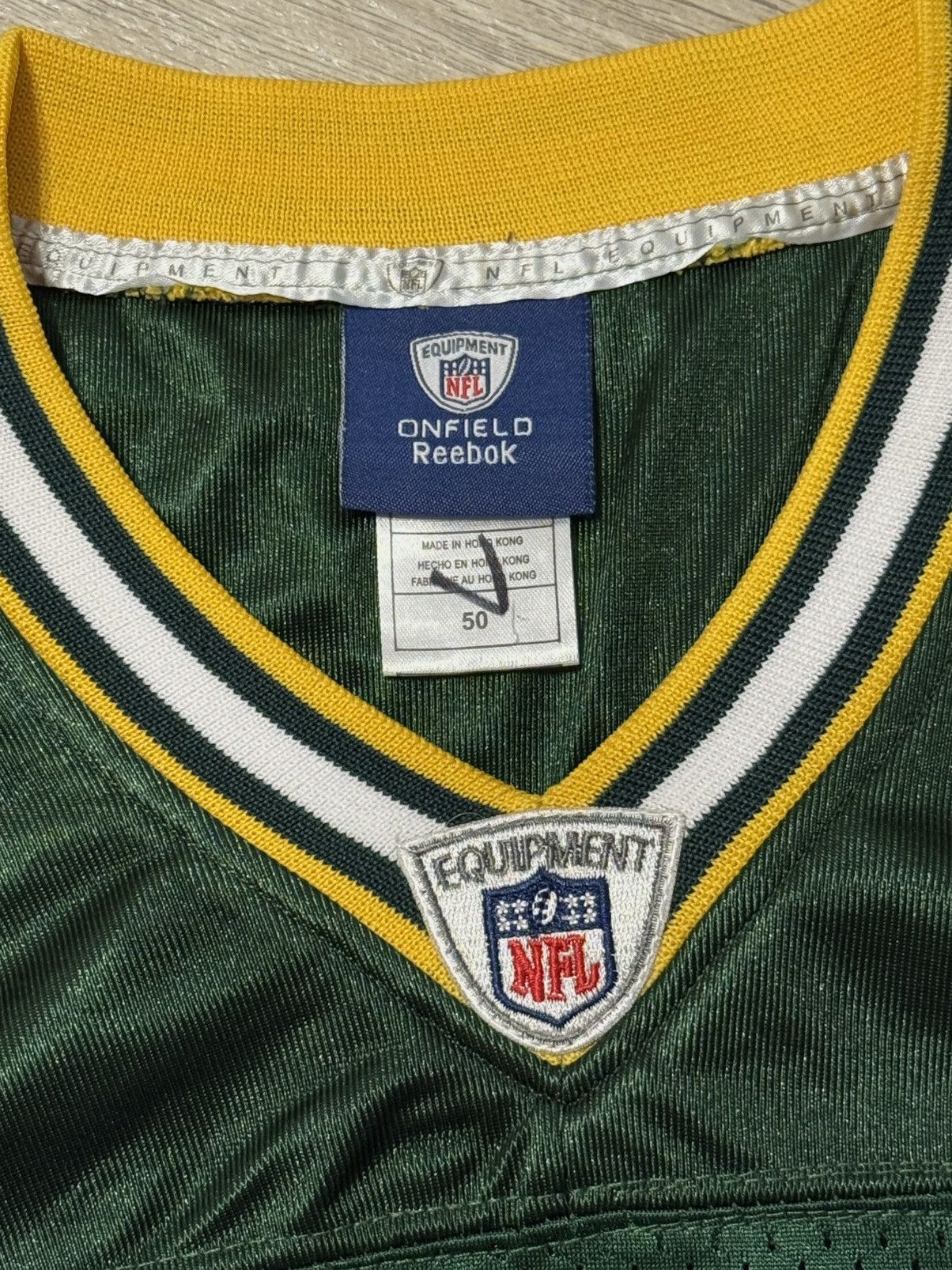 NFL Vintage Reebok Green Bay Packers James Jones #89 NFL Jersey Size US L / EU 52-54 / 3 - 5 Thumbnail