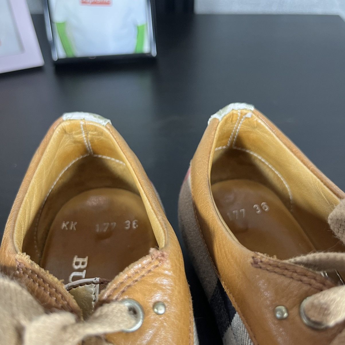 Burberry BURBERRY LOW TOP TRAINERS SNEAKERS SHOES NOVA CHECK WOMENS Size US 5 / EU 37 - 9 Thumbnail