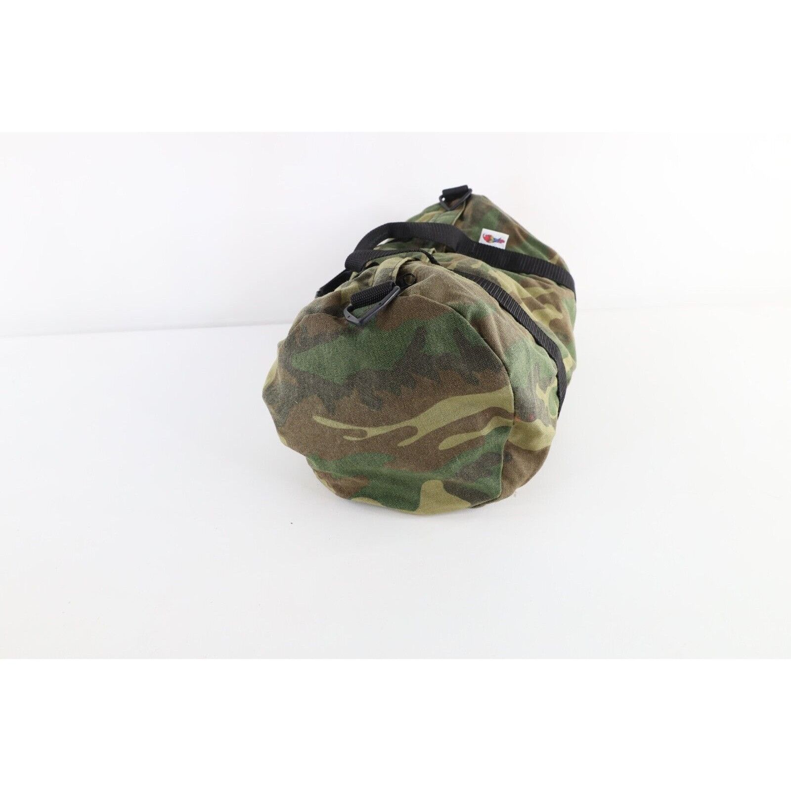 Vintage Vintage 90s Streetwear Faded Camouflage Handled Duffel Bag Size ONE SIZE - 7 Thumbnail