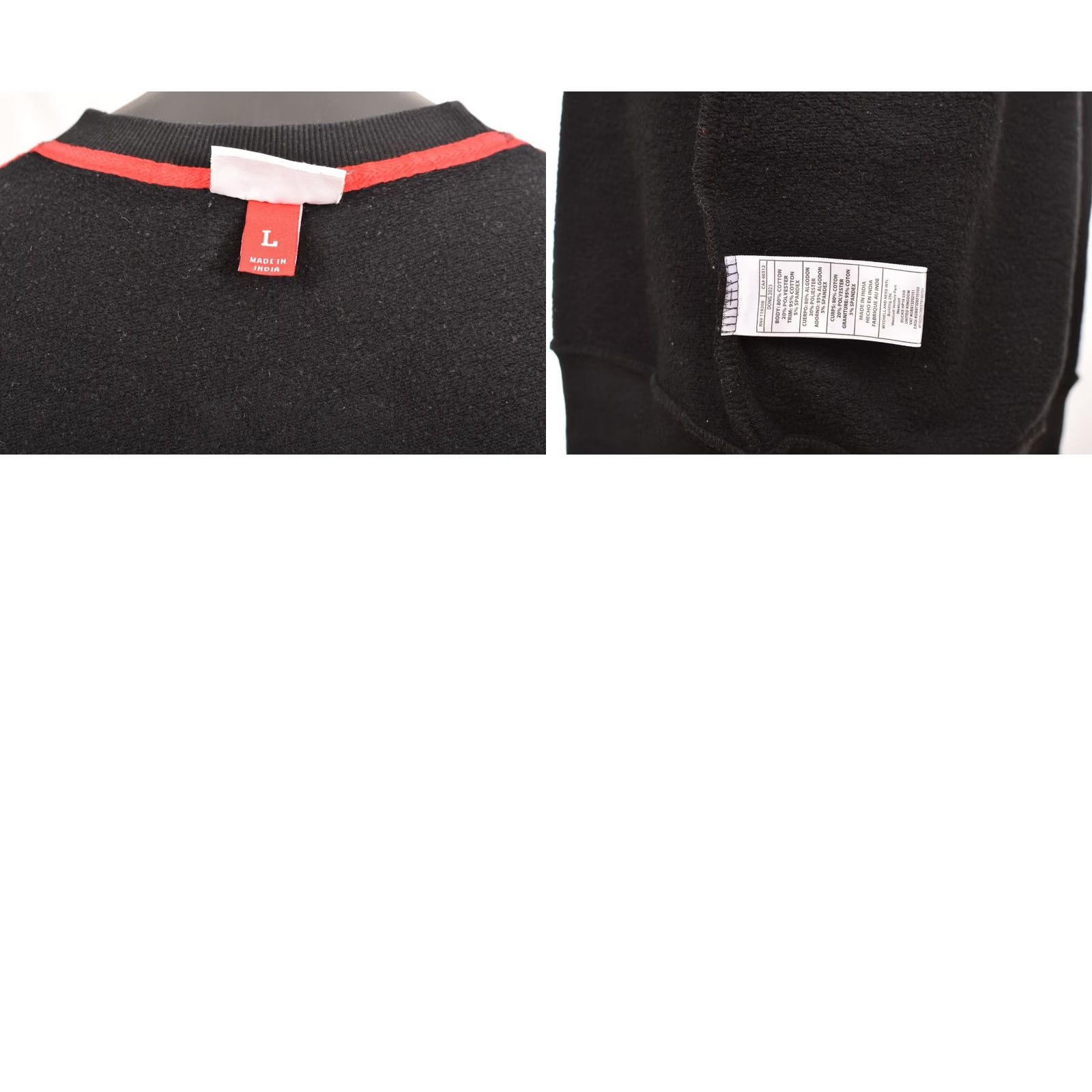 Mitchell & Ness MITCHELL NESS Chicago Bulls 20th Anniversary 1st Championship Sweatshirt L Black MENS Shirts Size US L / EU 52-54 / 3 - 8 Thumbnail