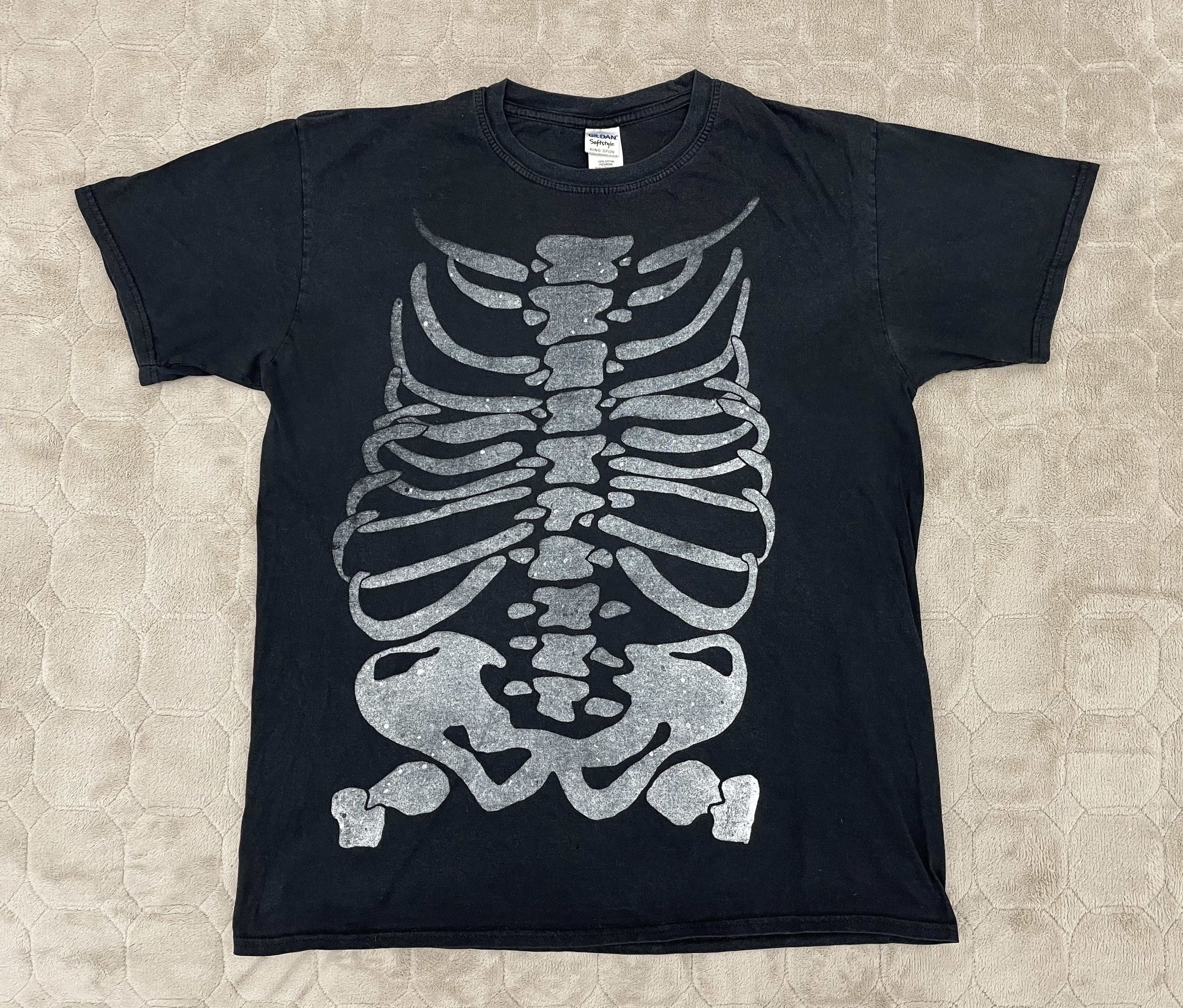 Gildan × Vintage Vintage Gildan Skeleton Size US L / EU 52-54 / 3 - 1 Thumbnail