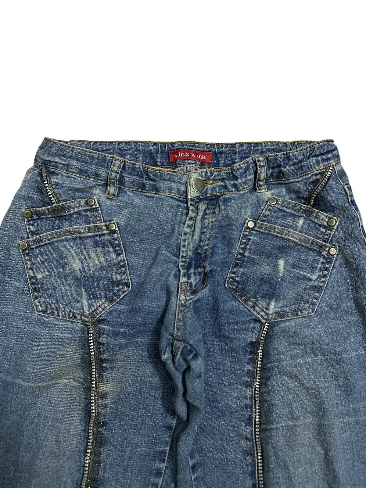 Rick Owens Distressed Wink Wink Flare Y2K Jeans Goa Lgb If Six Was Nine Size US 31 - 2 Thumbnail