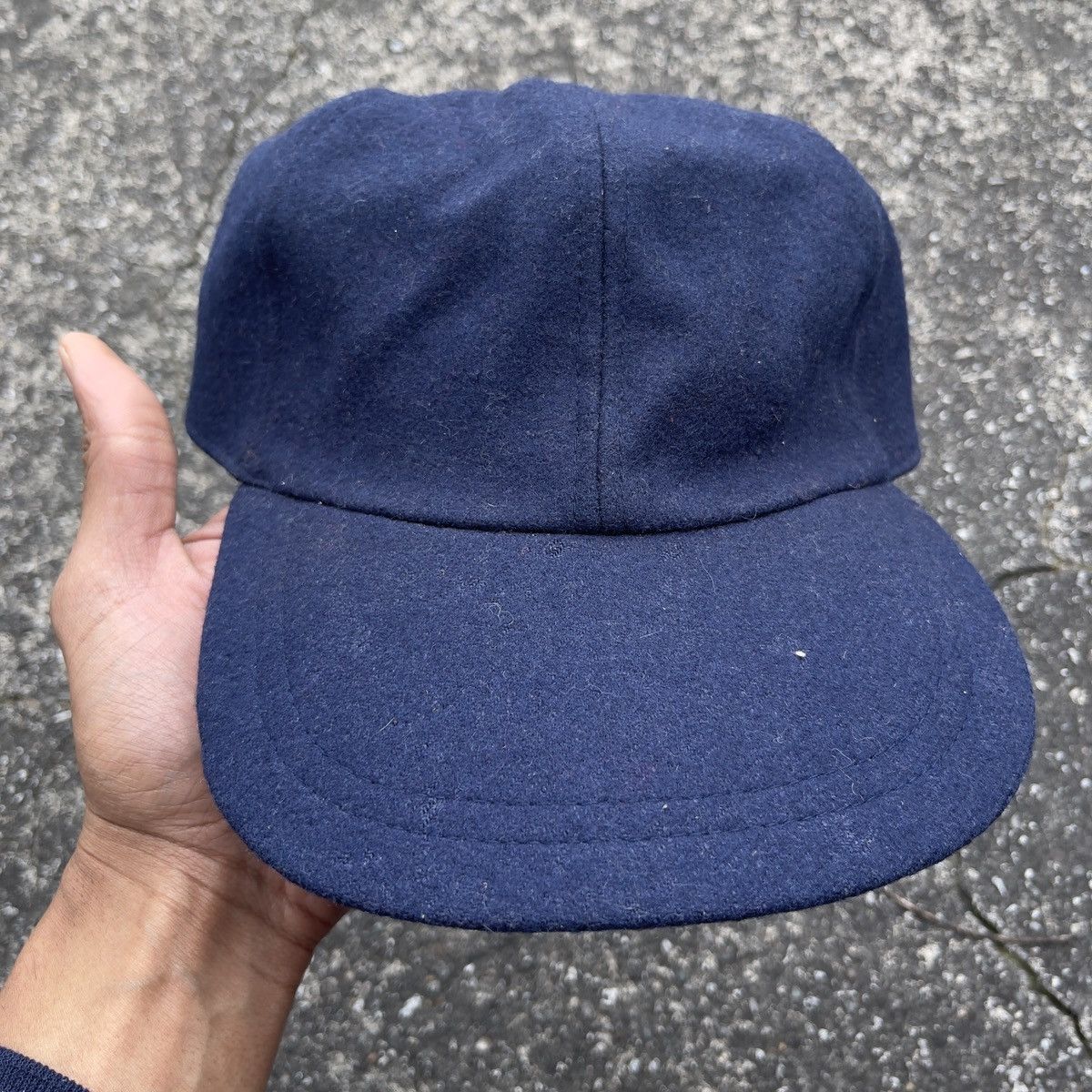 Uniqlo Navy Wool Beret Hat Japanese Brand × Streetwear × Uniqlo GU NAVY WOOL BLEND  main image 4