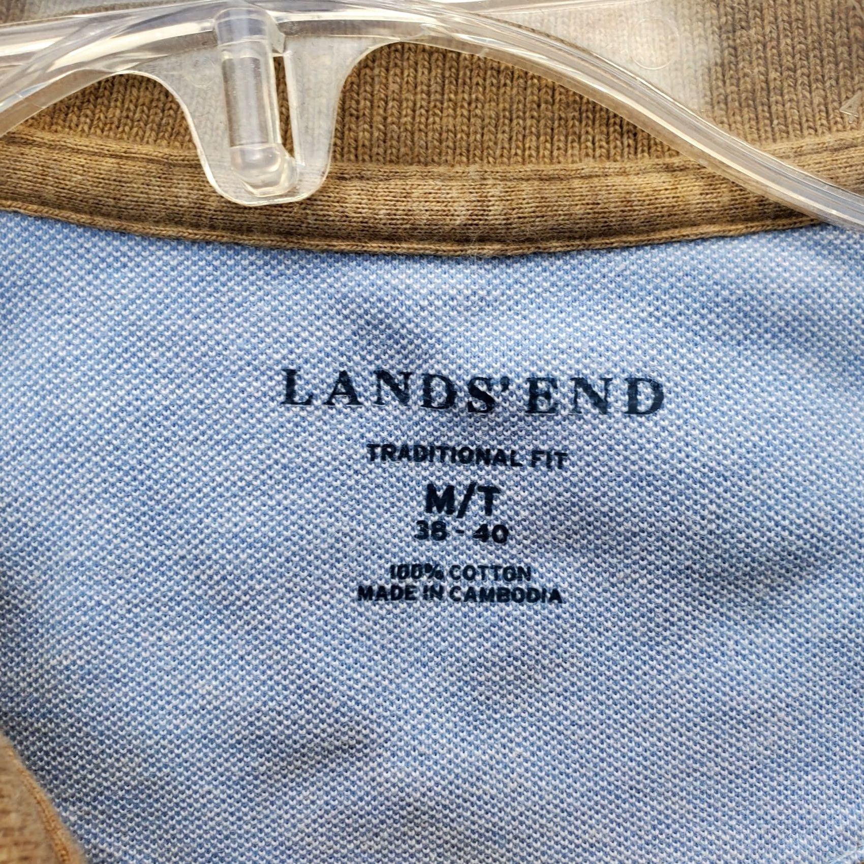 Lands' End Lands' End Polo Shirt Mens M Brown Traditional Fit Collared Short Sleeve Slit Golf Sports Shirt Size US M / EU 48-50 / 2 - 4 Thumbnail