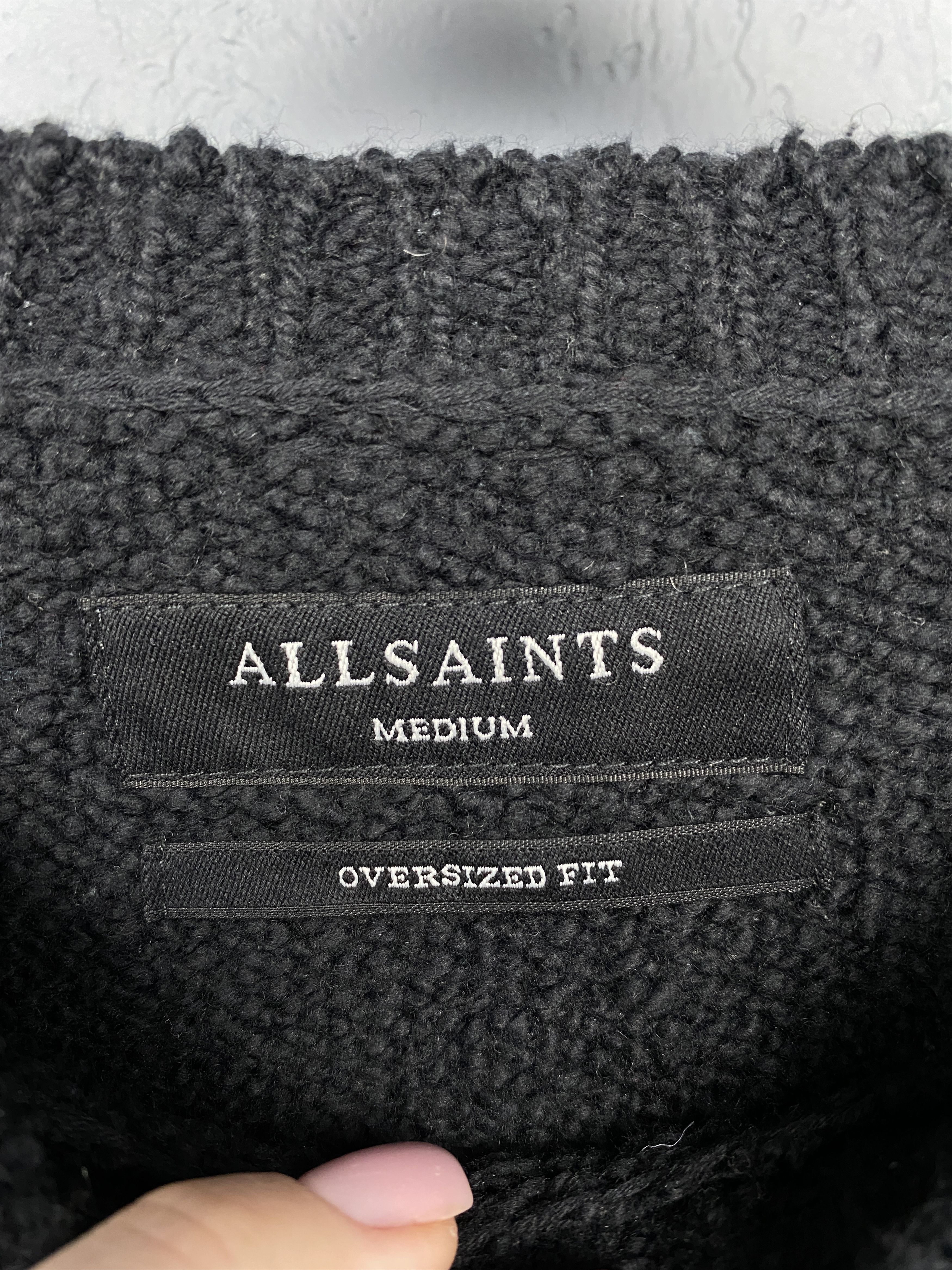 Allsaints Allsaints Mens Edge Crew Neck Knit Oversized Sweater Size US M / EU 48-50 / 2 - 3 Thumbnail