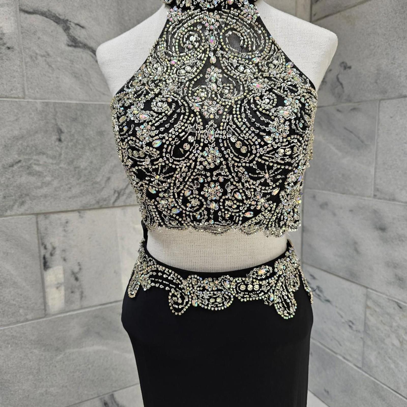 Other Women's Black and Silver 2 Piece Formal Dress Size S / US 4 / IT 40 - 2 Thumbnail