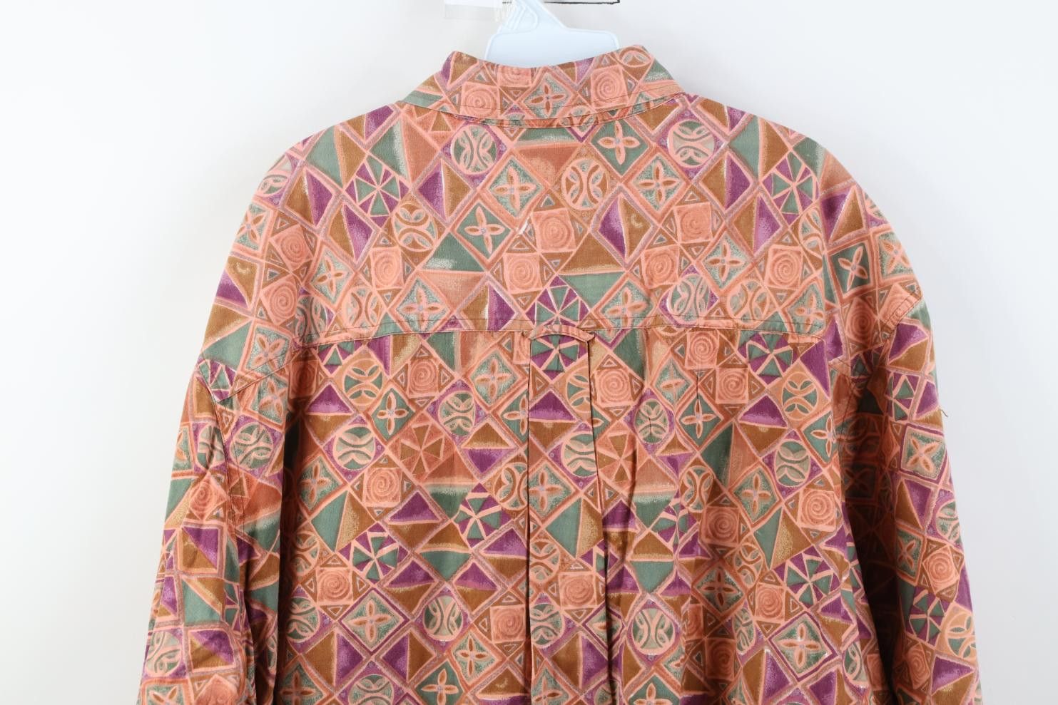 Vintage Vintage 90s Streetwear Geometric Collared Button Down Shirt Size US XXL / EU 58 / 5 - 11 Thumbnail