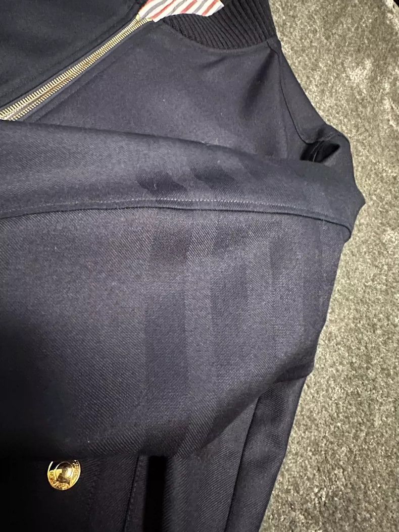 Thom Browne Thom Browne Dark blue baseball uniform with four stripes Size US L / EU 52-54 / 3 - 5 Thumbnail
