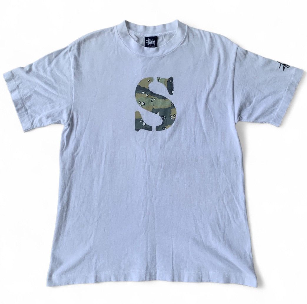 Stussy Vintage Stussy camo logo tshirt Size US M / EU 48-50 / 2 - 1 Thumbnail