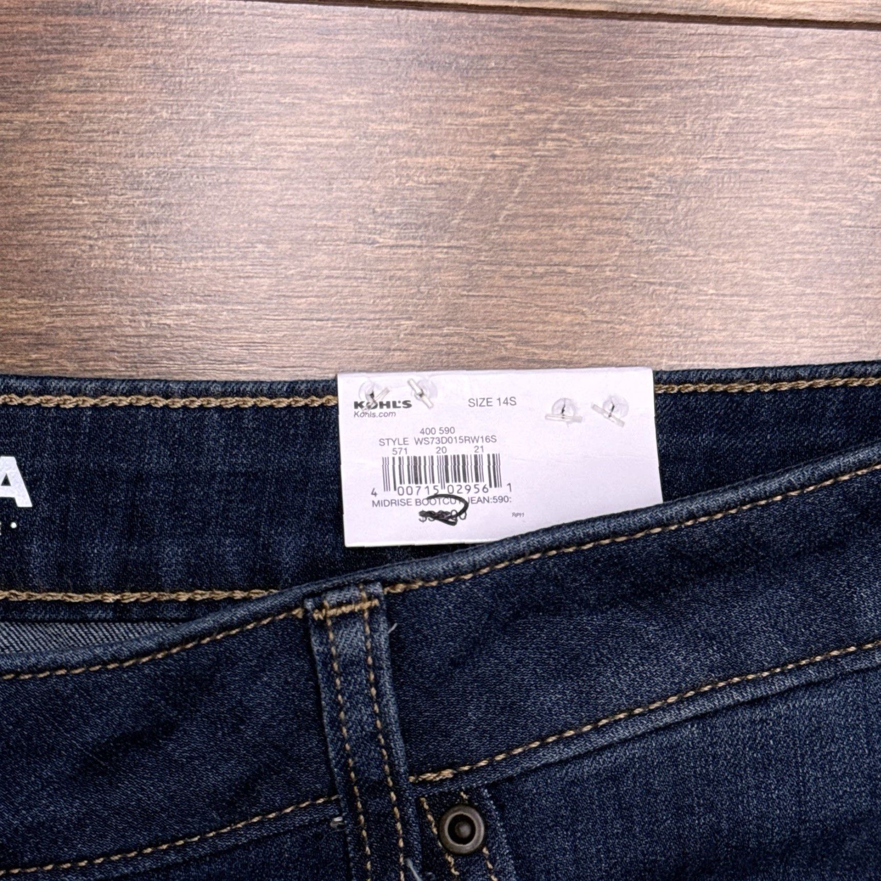 Vintage Sonoma Jeans Womens 14 Short Mid Rise Bootcut Stretch Everyday New Size 36" / US 14 / IT 50 - 5 Thumbnail