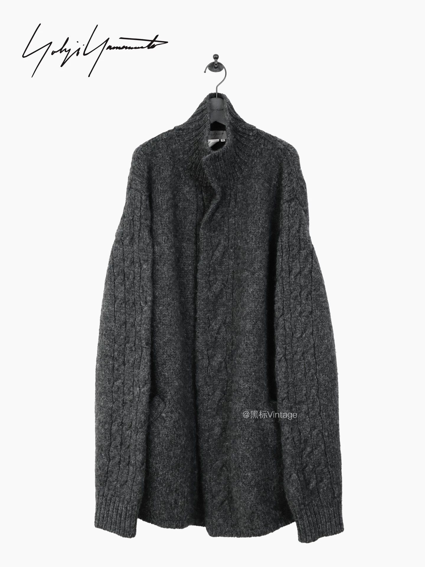 Yohji Yamamoto Yohji Yamamoto 99aw Musician High Neck Alpaca Cardi M Size US M / EU 48-50 / 2 - 2 Thumbnail
