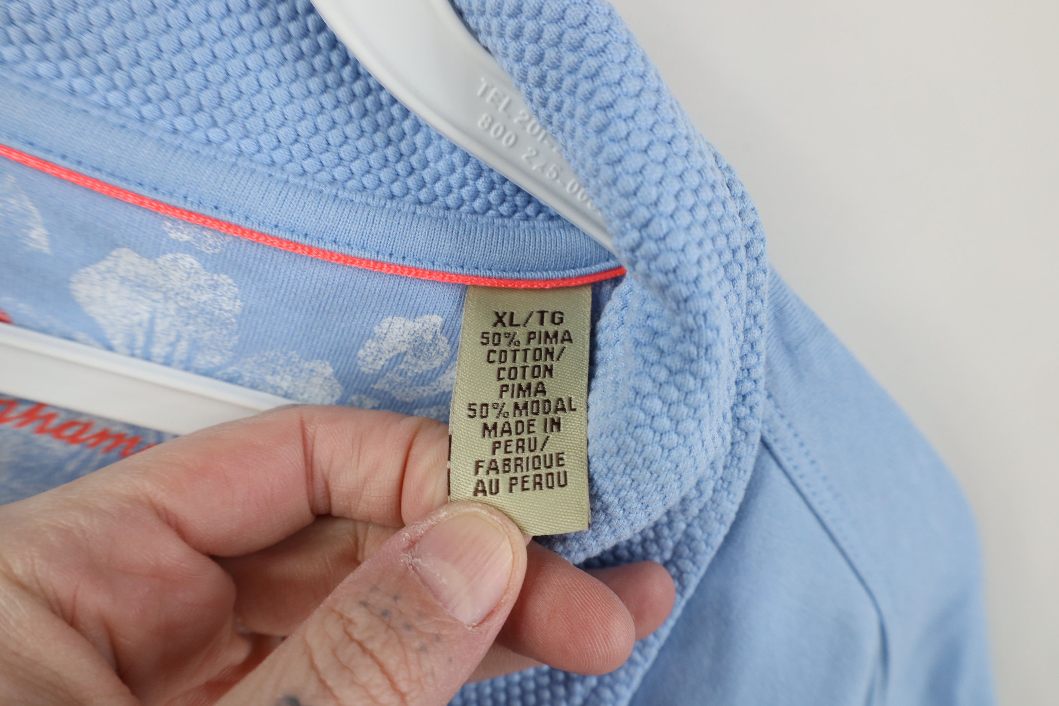 Tommy Bahama Tommy Bahama 1/4 Half Zip Pullover Sweater Carolina Blue Size US XL / EU 56 / 4 - 6 Thumbnail