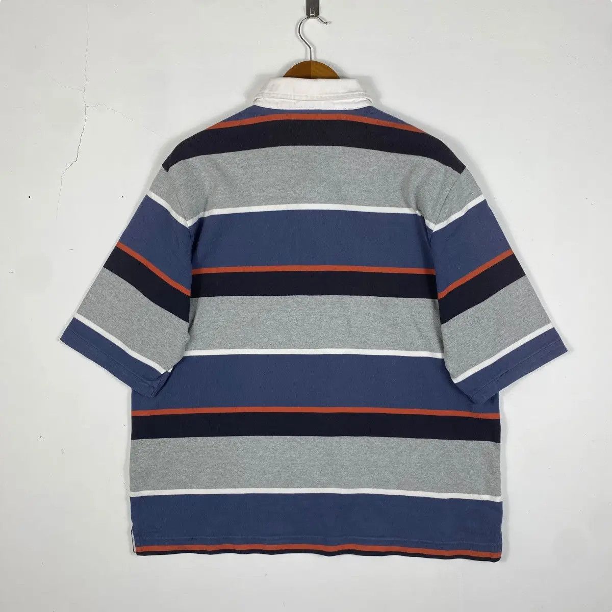 Eddie Bauer Vintage EDDIE BAUER Outdoor Striped Rugby Polo Shirt Size US XL / EU 56 / 4 - 4 Thumbnail