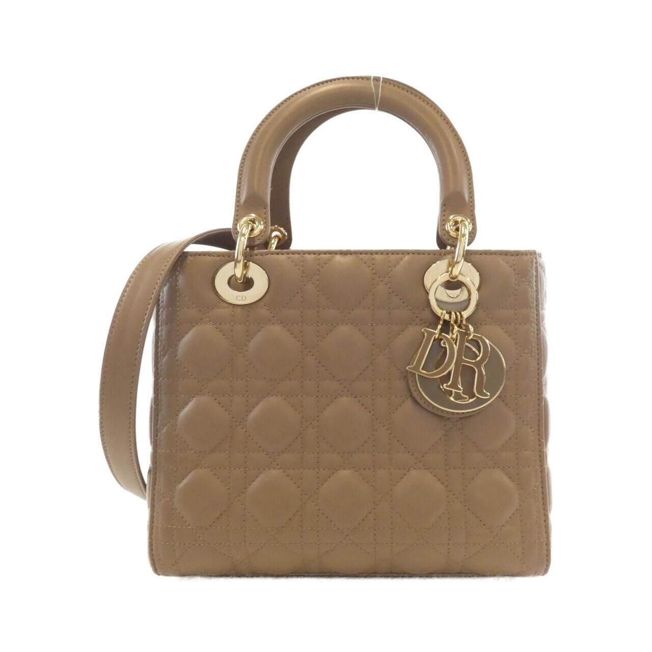 Dior Dior Christian Dior Lady Dior Lambskin Handbag Leather Handbag M0565OCEA DUTY FREE for USA Size ONE SIZE - 1 Thumbnail