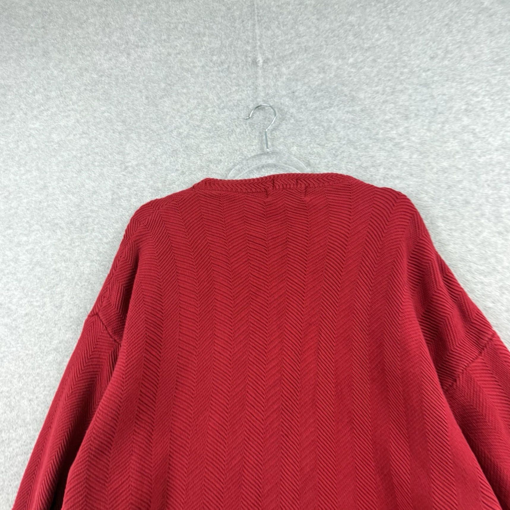 Ralph Lauren VINTAGE Ralph Lauren Sweater Shirt Men L Red 90s Herringbone Knit Crew Neck Embroidered Logo Christmas Holiday Classic Golf Winter Fall Spring | Mens Size US L / EU 52-54 / 3 - 7 Thumbnail
