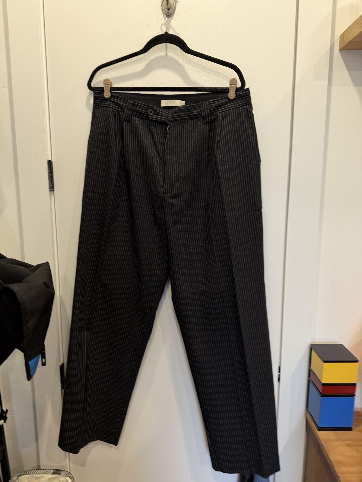 Mfpen Mfpen Classic Trousers Black Pinstripe Size US 36 / EU 52 - 1 Thumbnail