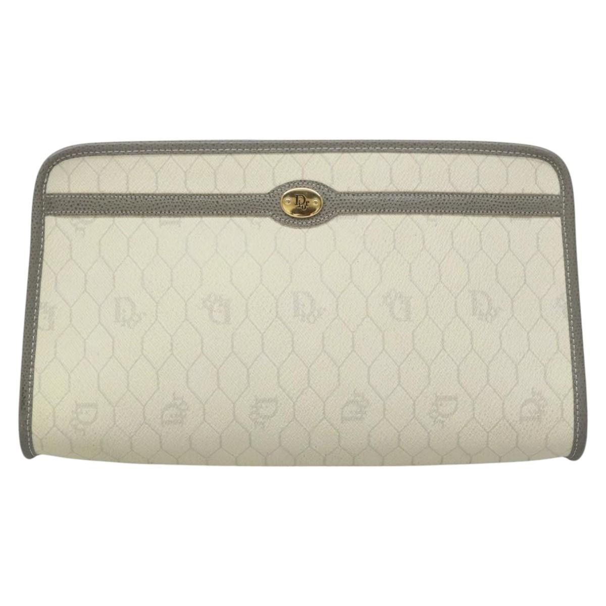 Dior Honeycomb Ecru Canvas Clutch Bag (Pre-Owned) Size ONE SIZE - 1 Thumbnail