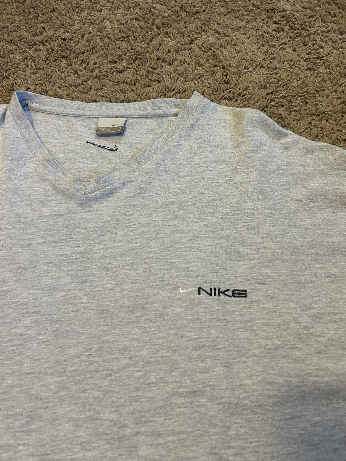 Nike Grey and blue vintage Nike t-shirt Size US XXL / EU 58 / 5 - 4 Thumbnail