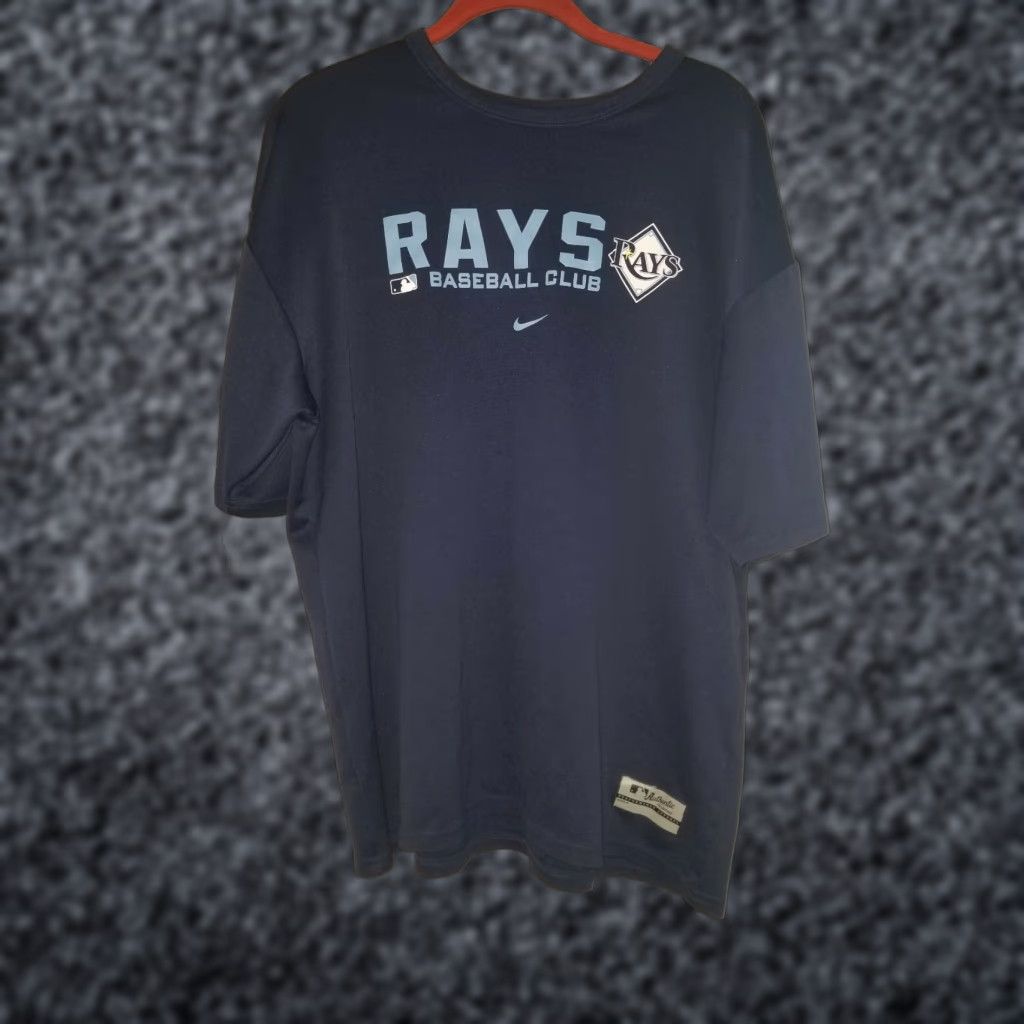 Nike Nike Tampa Bay Rays Navy T-Shirt Authentic Collection Men's L Performance Shirt Activewear Baseball Size US L / EU 52-54 / 3 - 1 Thumbnail