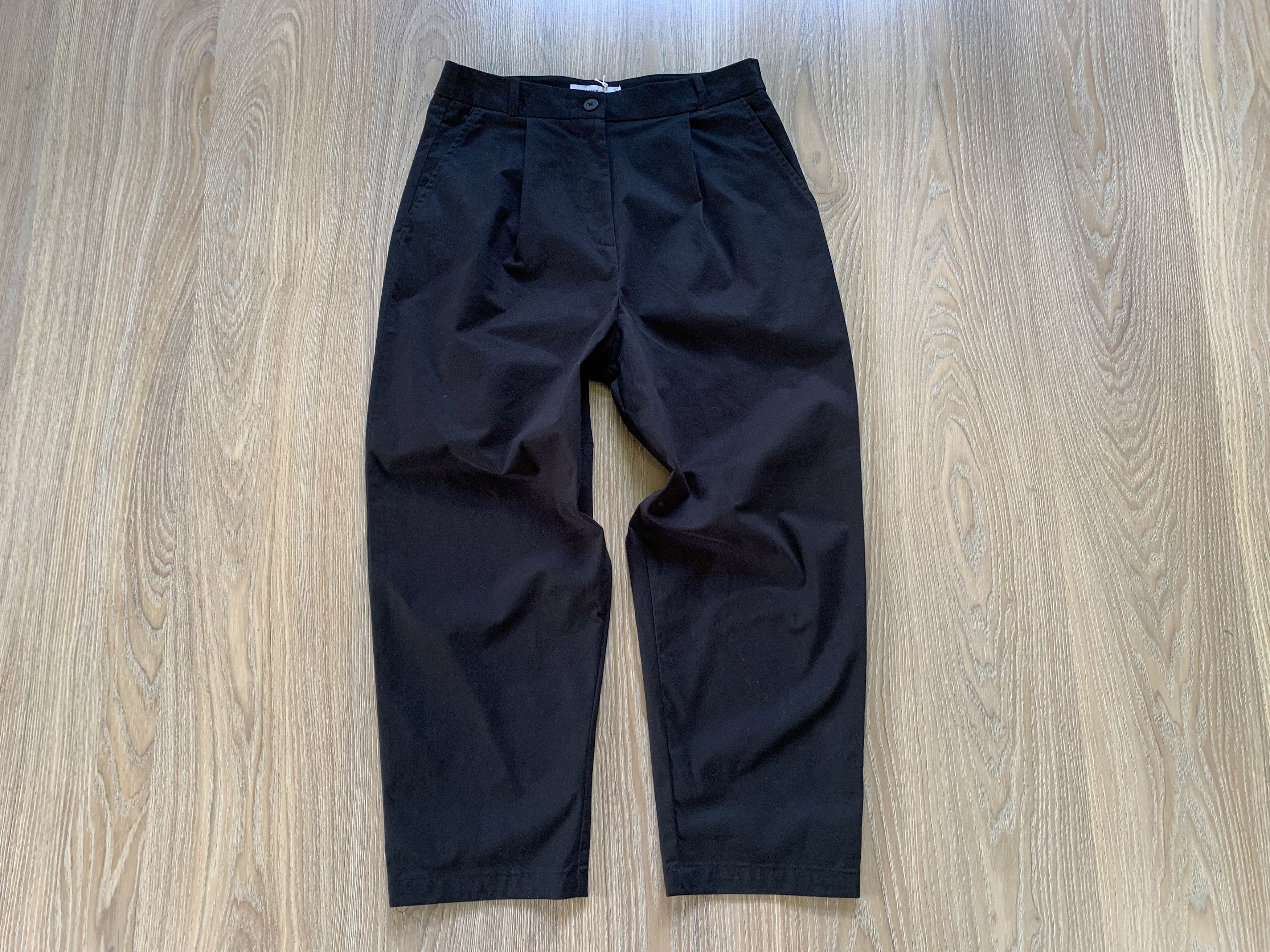 Reserved Reserved Womens Black Casual Pants Trousers Size 32" / US 10 / IT 46 - 2 Thumbnail