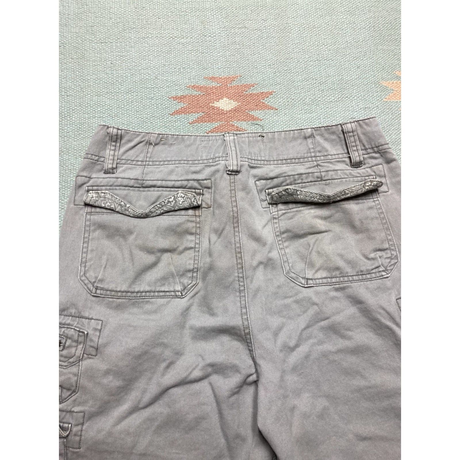 Vintage VINTAGE Iron Co Cargo Shorts Men Outdoor Cotton Gray 32 Cargo Shorts Pockets Size US 32 / EU 48 - 6 Thumbnail
