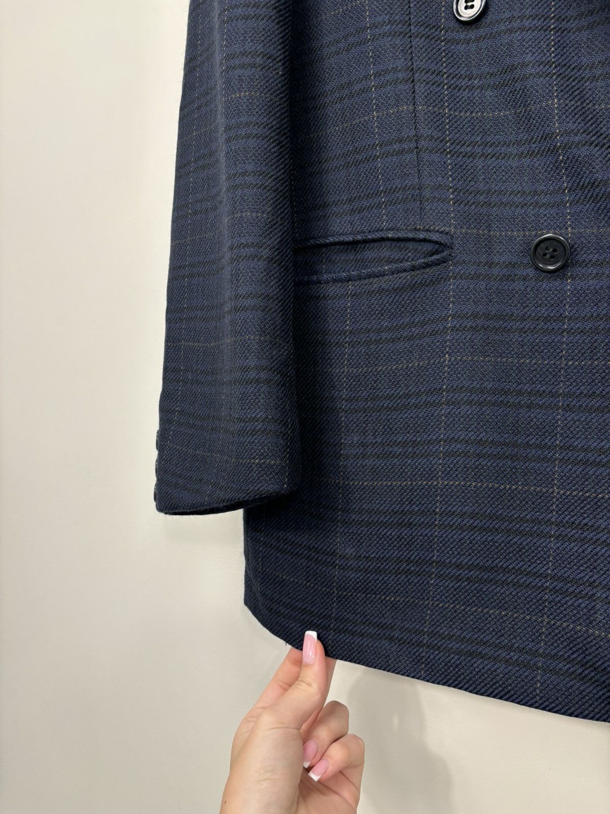 GF Ferre Vintage Gianfranco Ferre 0001 Studio Glen Plaid Wool Blazer Size 46R - 11 Thumbnail