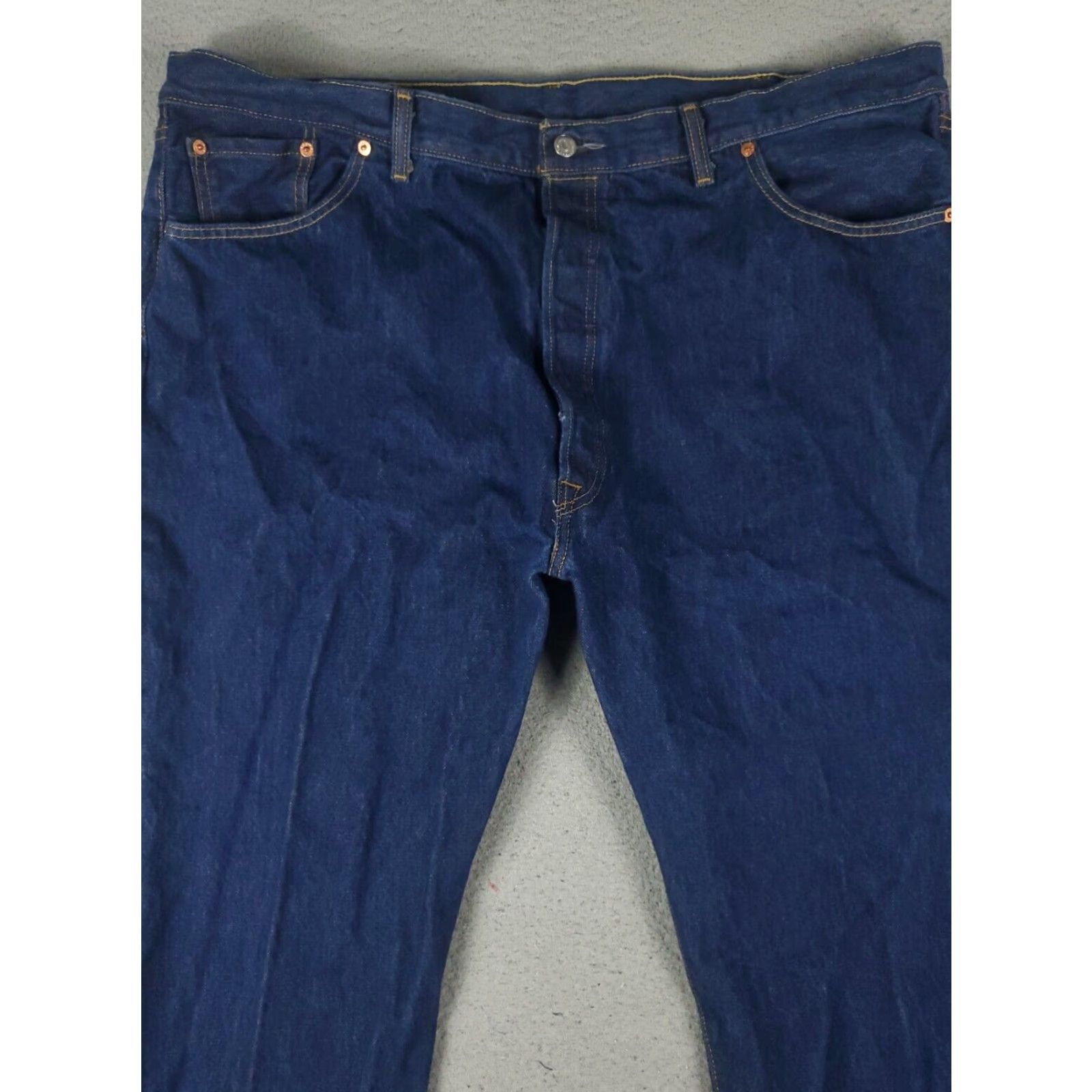Levi's Levis 501 Jeans Mens Size 44x30 Blue Straight Leg Denim Pants Size US 44 / EU 60 - 2 Thumbnail